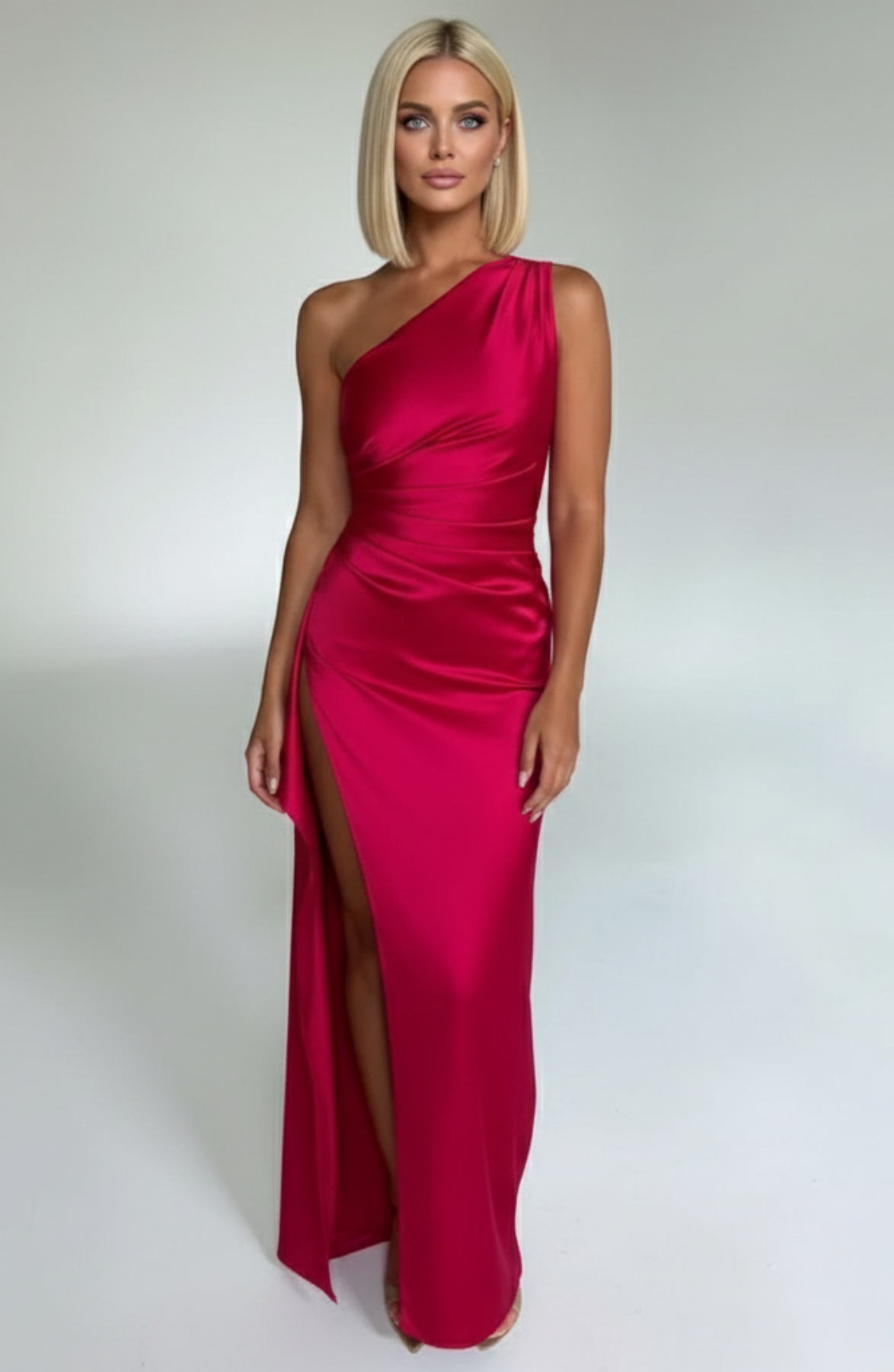 Grace | Elegant Long Slip GownSatin Maxi Dress