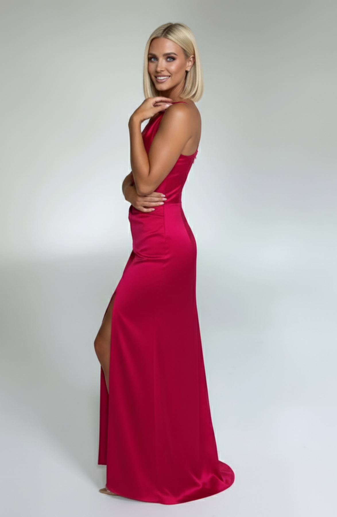 Grace | Elegant Long Slip GownSatin Maxi Dress