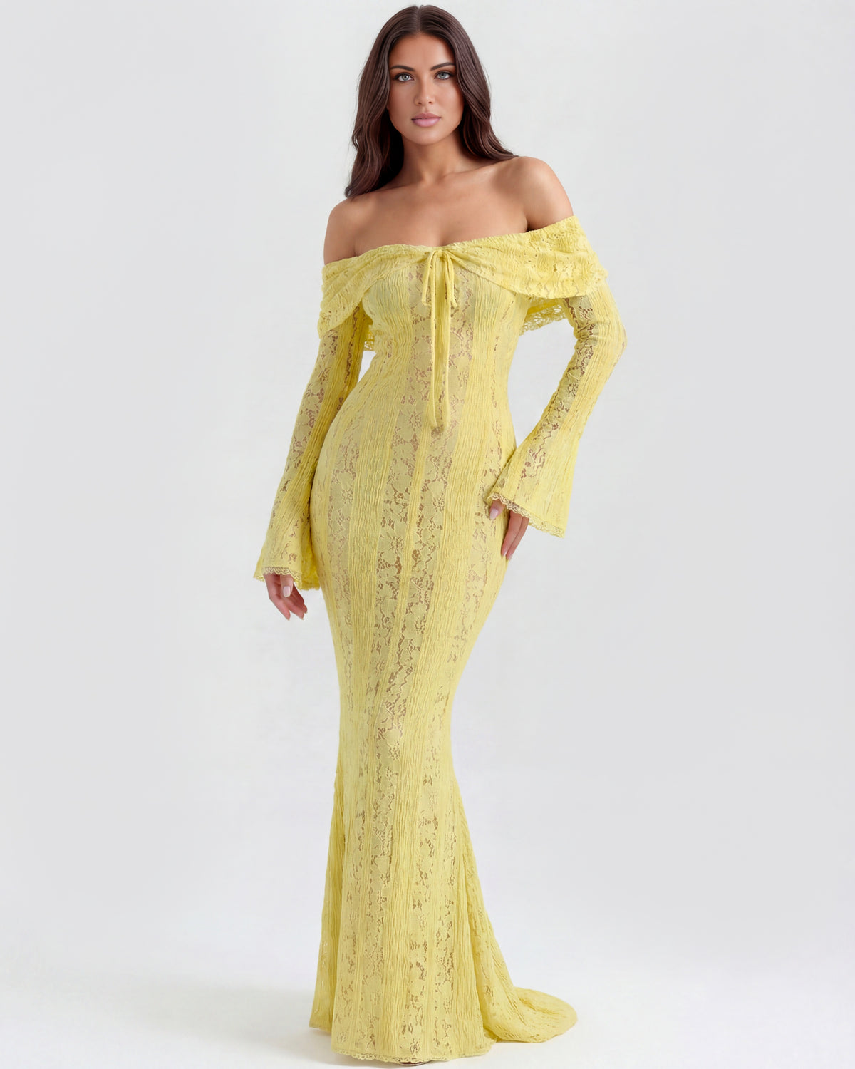 Alessandra | Off-Shoulder Slip Maxi Dress