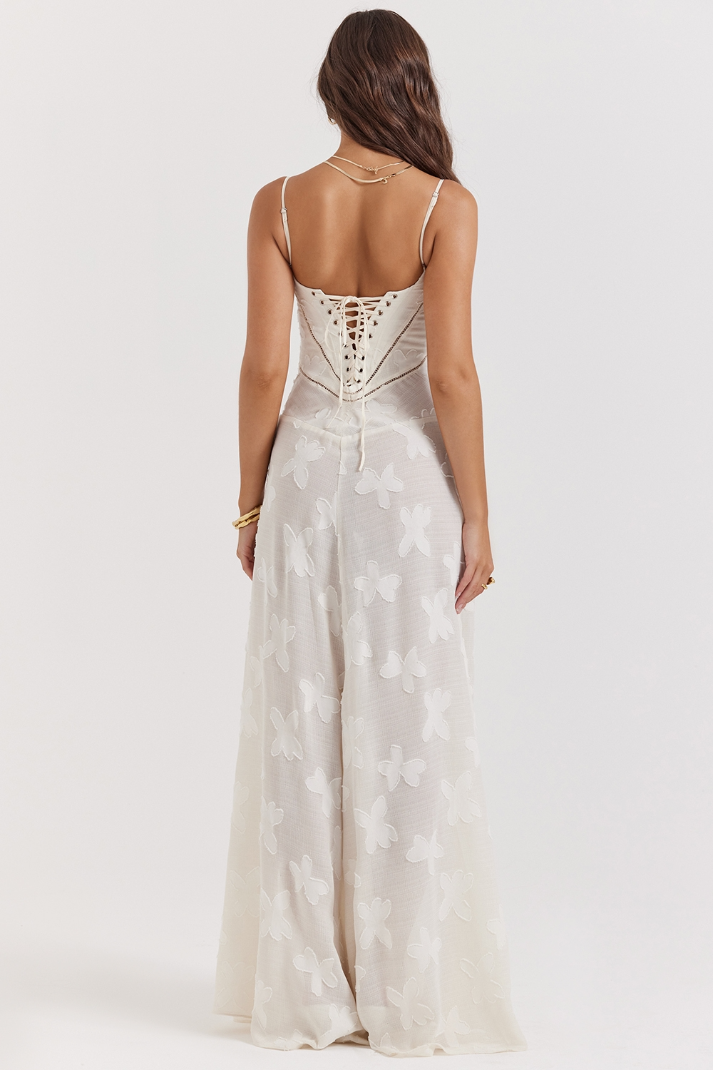 Sharon | Floral Embroidered Bodycon Maxi Dress