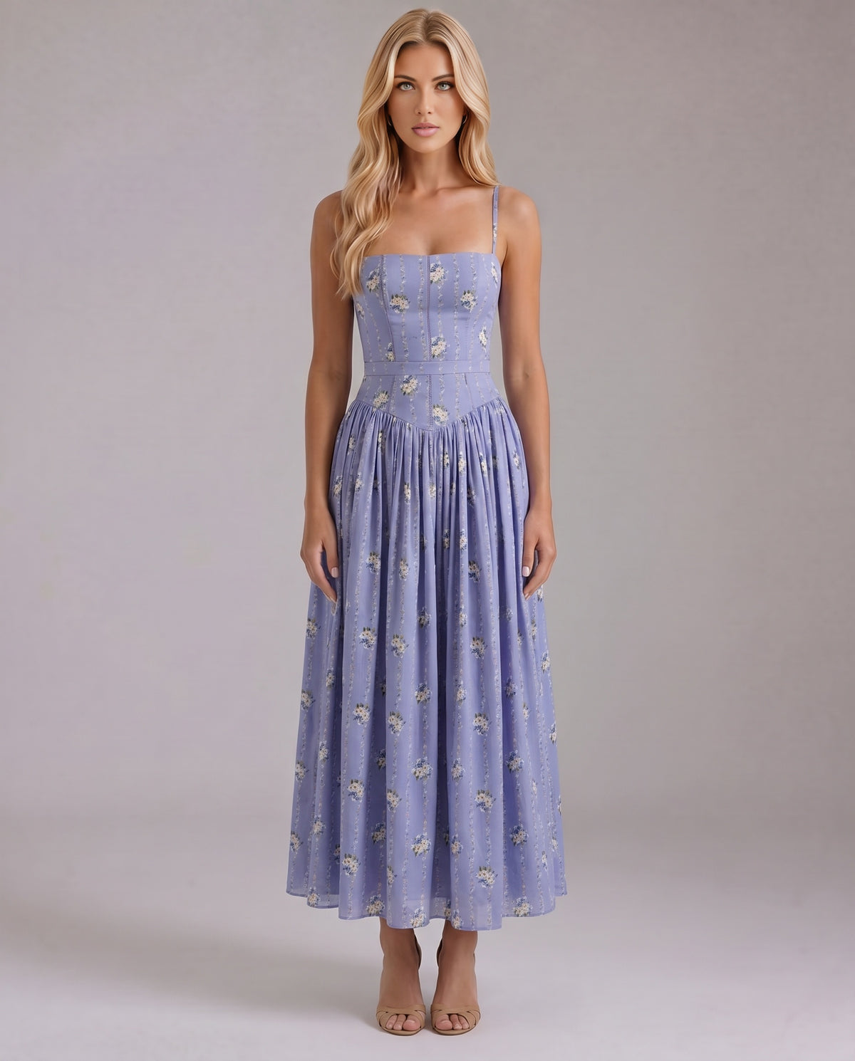 Ophelia | Floral Midi Dress