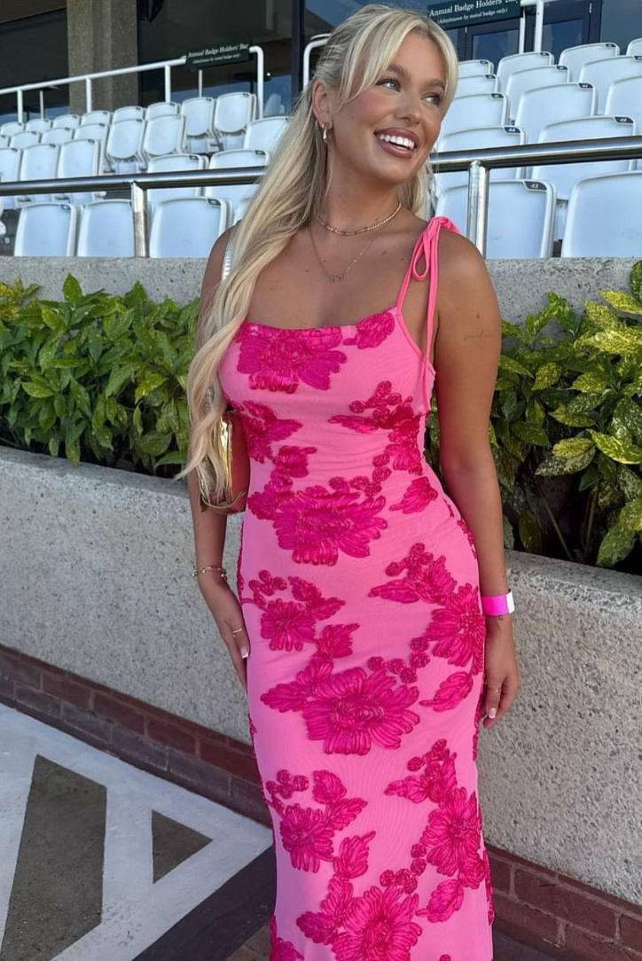 Fiona | Women's Sleeveless Floral BodyCon Maxi Summer Dress