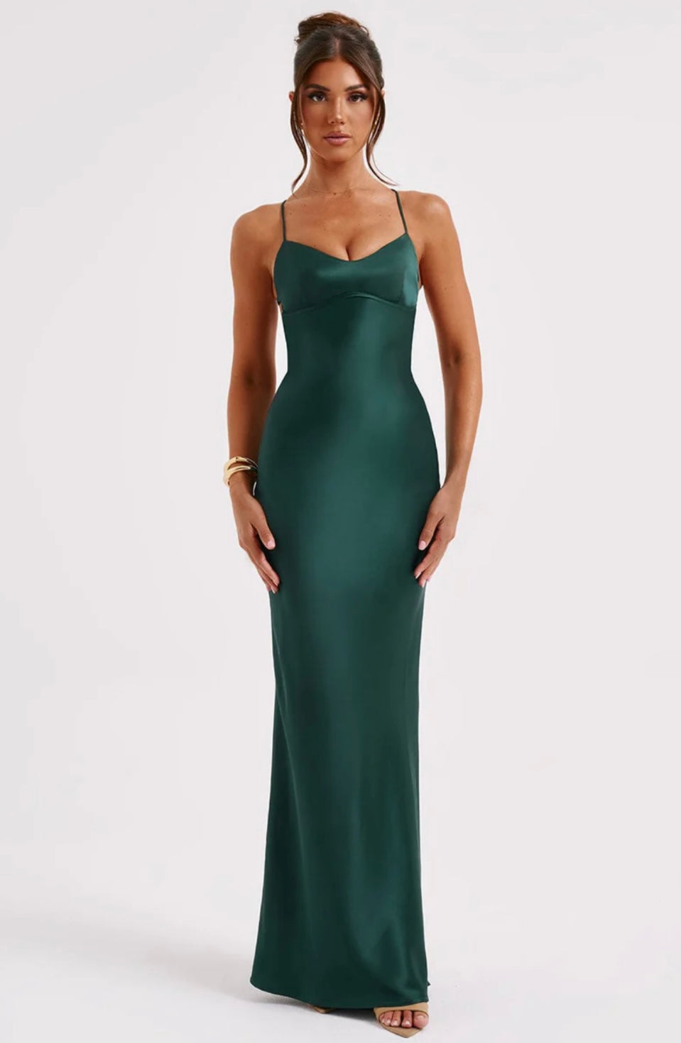 Macie | Fluid Body-Skimming Fit Sweetheart Maxi Gown