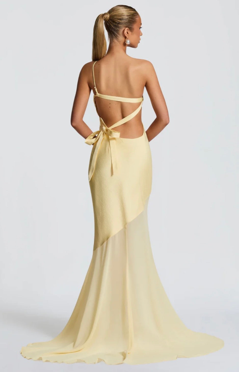 Megan | Layered Fluid Sculpted Bias-Cut Maxi Dress
