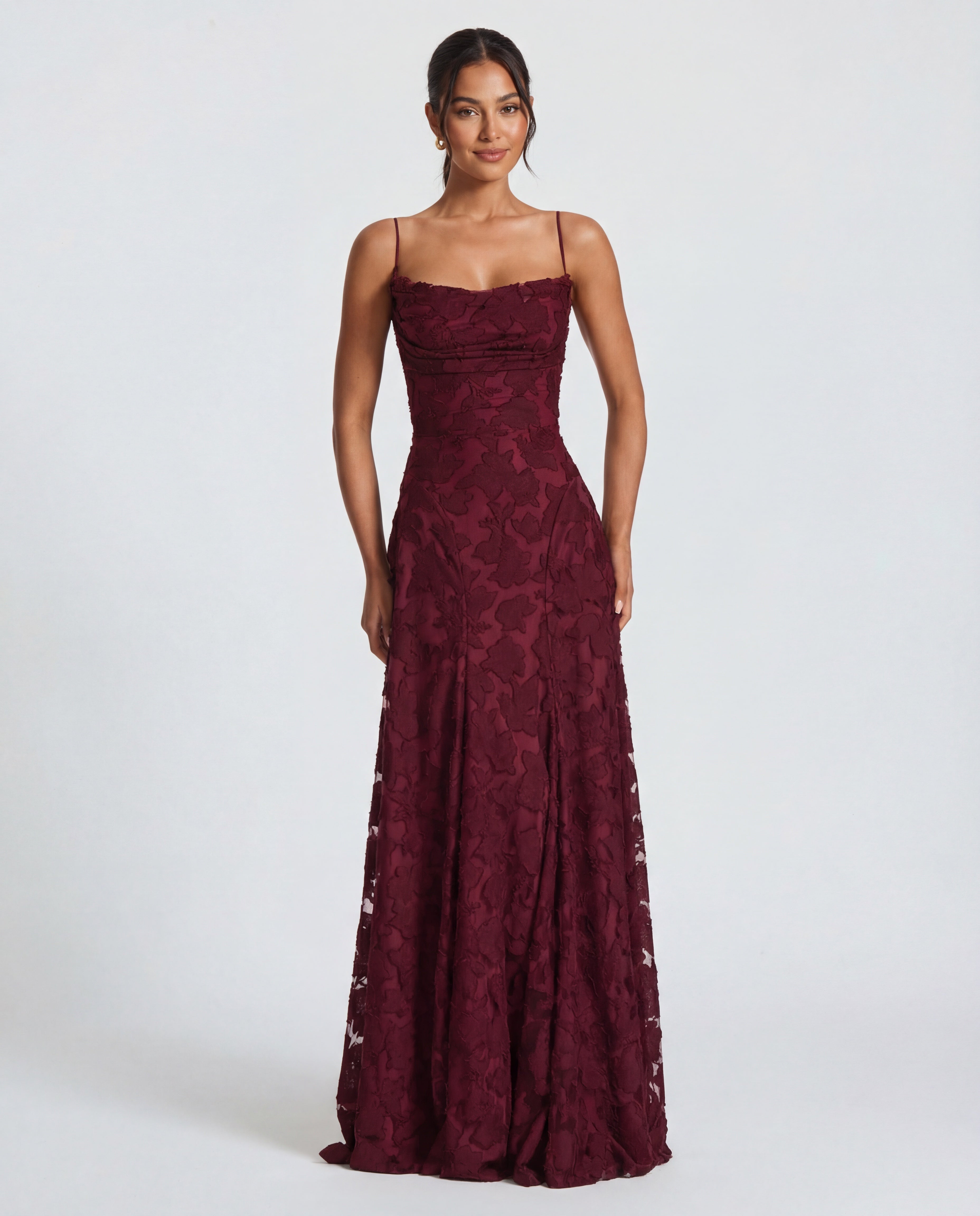 Wynn | Floral Burnout Jersey Maxi Dress