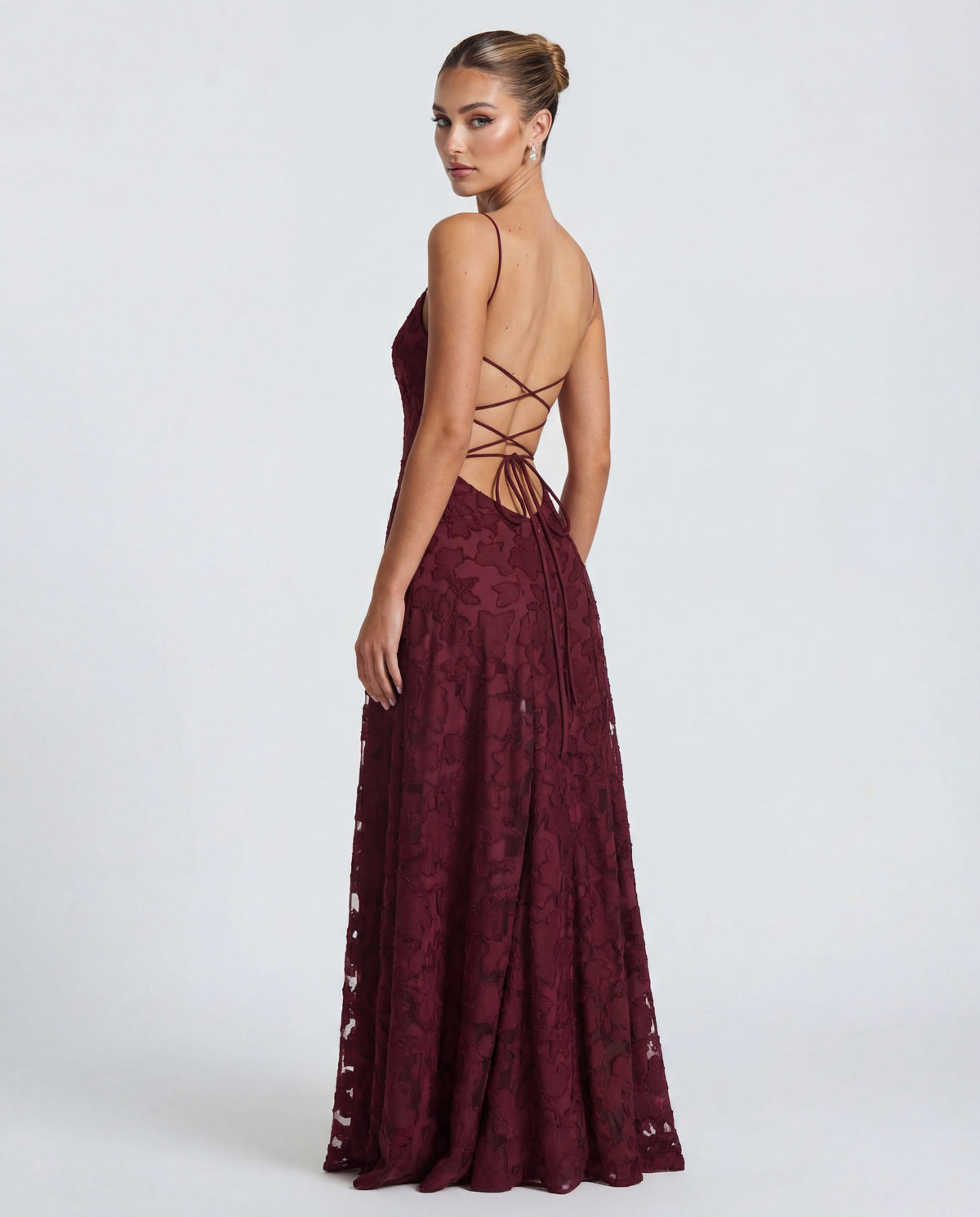 Wynn | Floral Burnout Jersey Maxi Dress