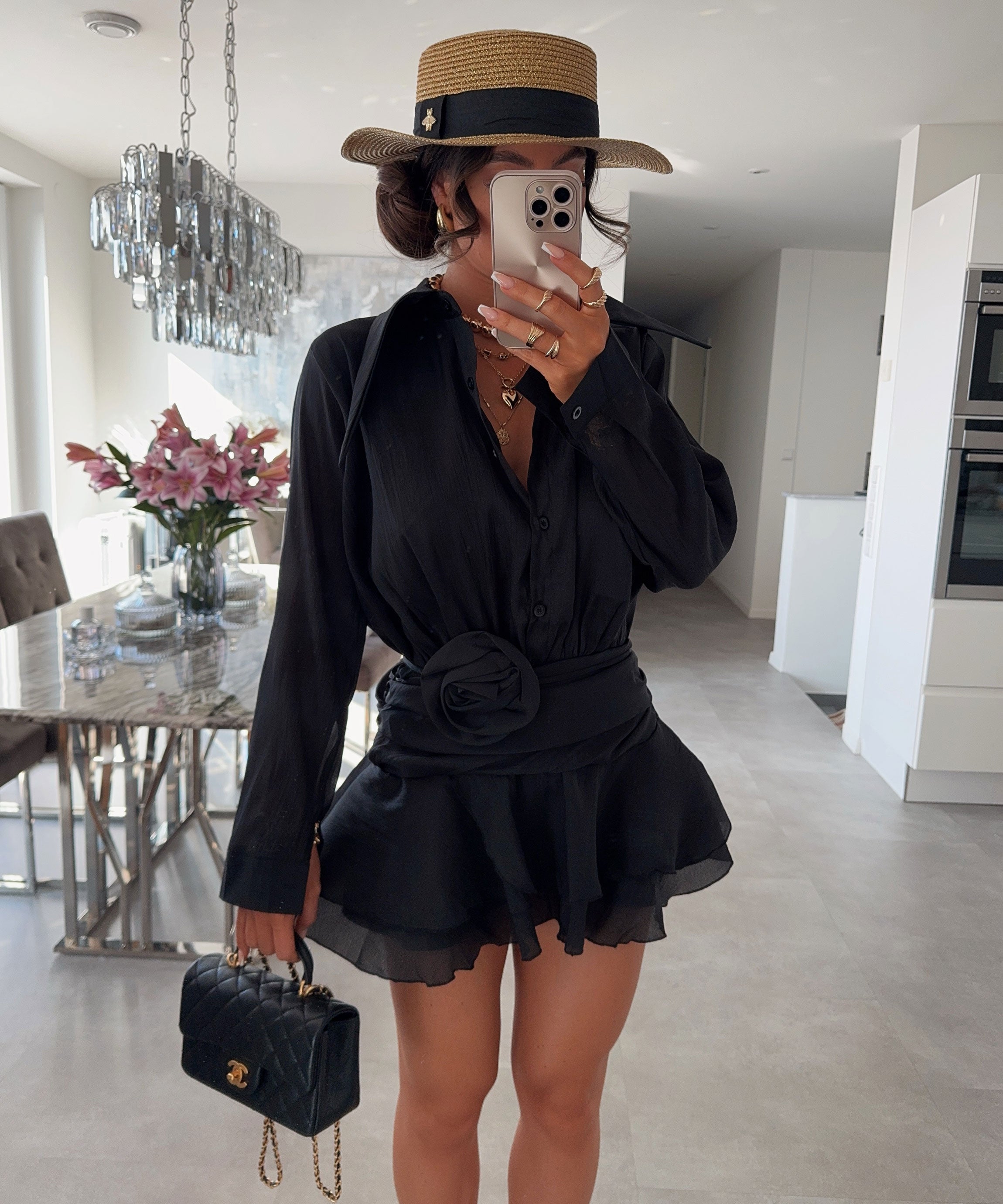 Odette | Classic Black Mini Dress
