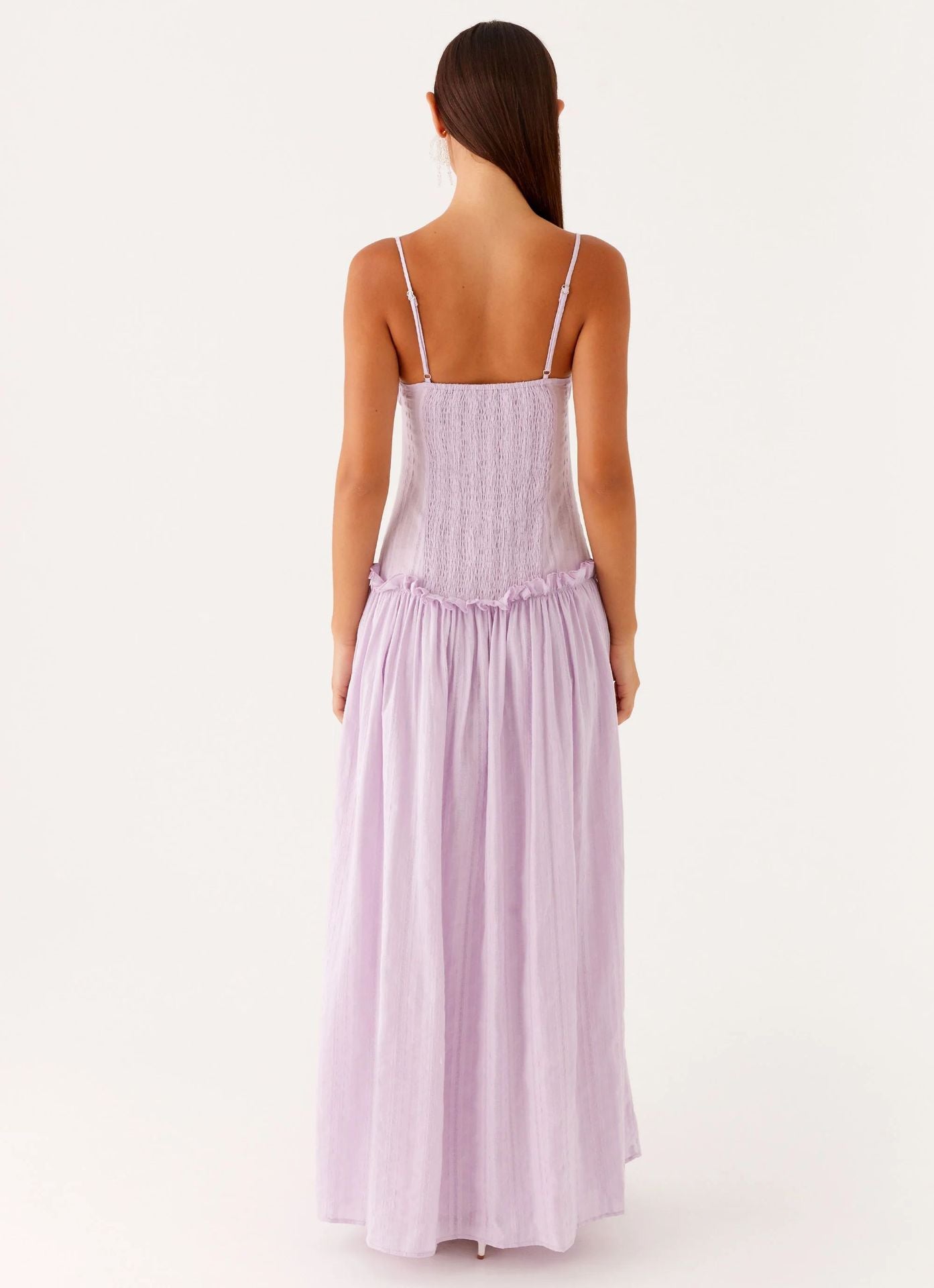 Jamy | Elegant Back Slip Color-Block Maxi Dress