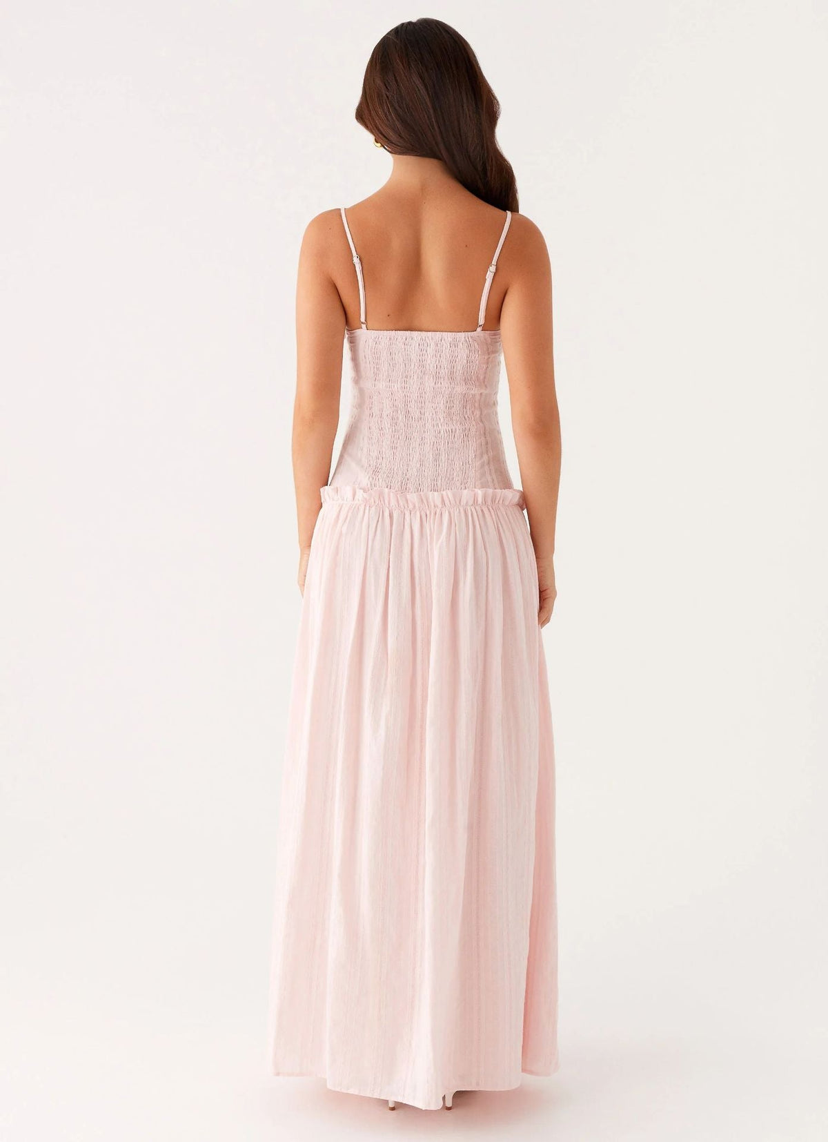 Jamy | Elegant Back Slip Color-Block Maxi Dress