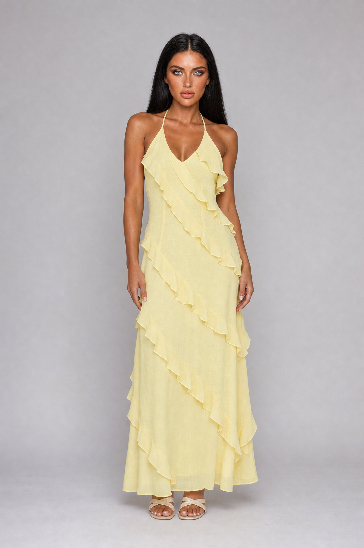 Elodie | Ruffle Maxi Dress