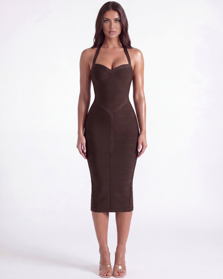 Kelly | Halterneck Midi Dress