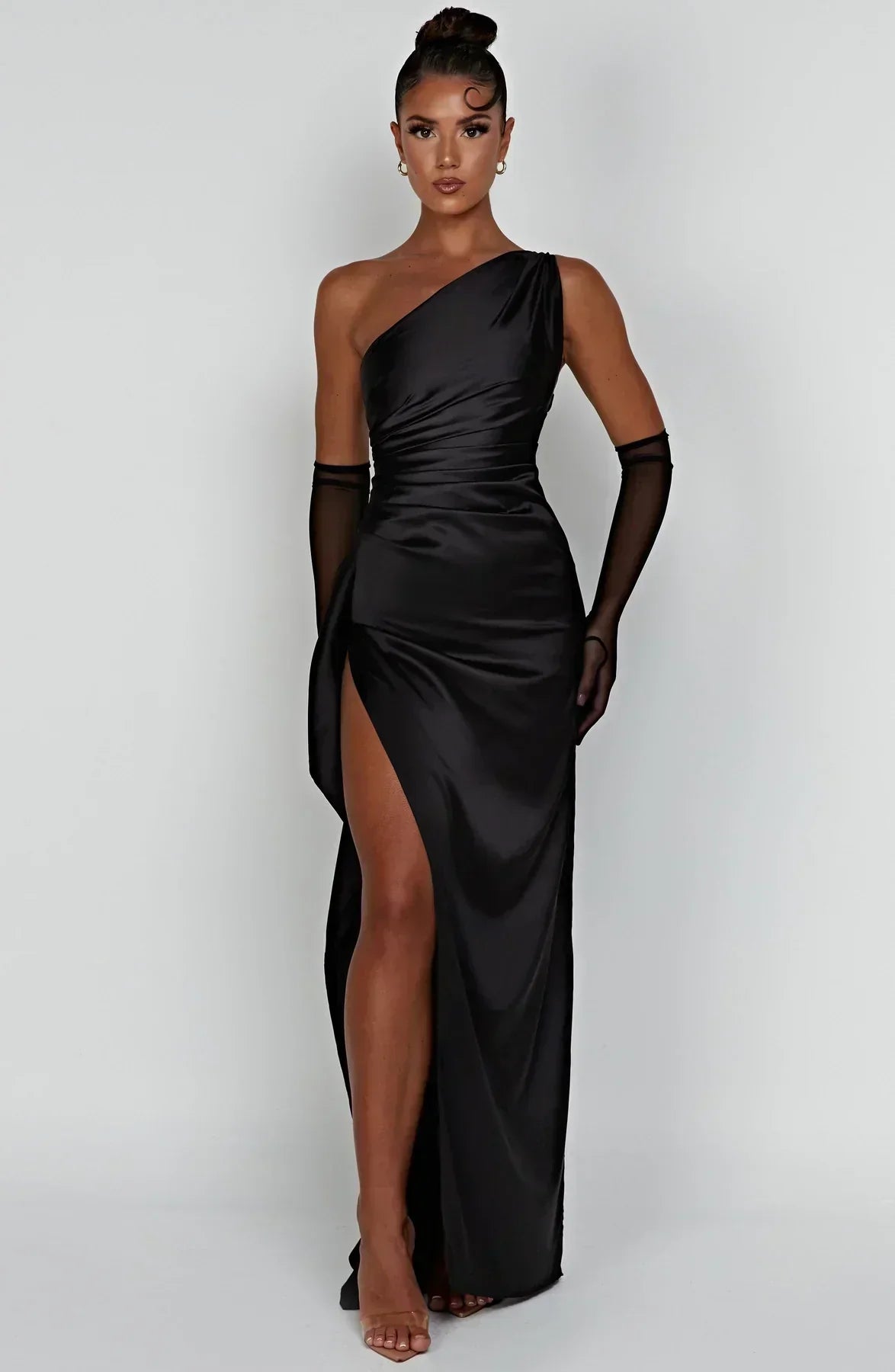 Grace | Elegant Long Slip GownSatin Maxi Dress