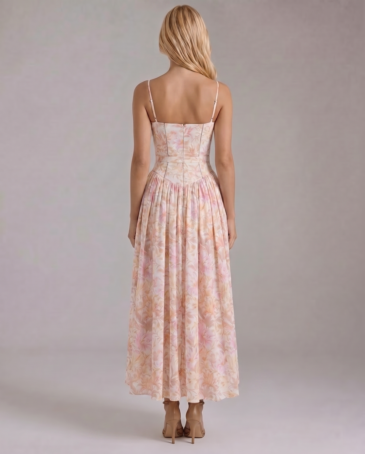 Ophelia | Floral Midi Dress