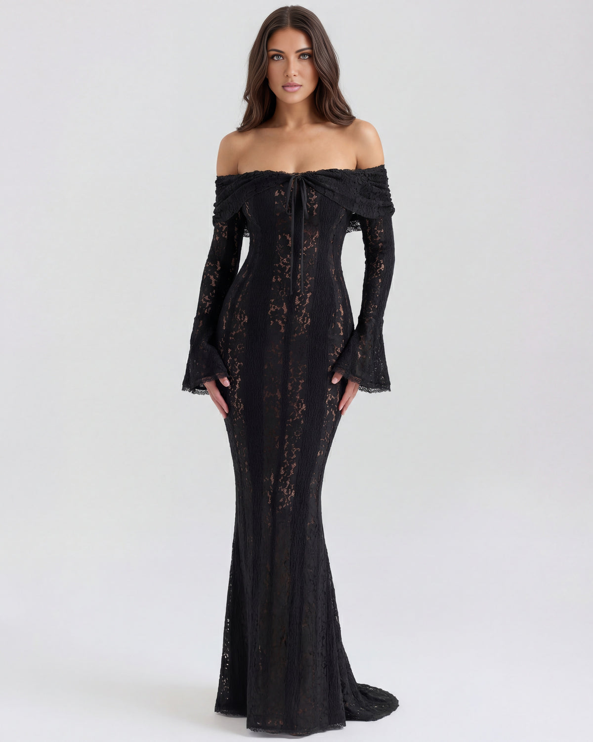 Alessandra | Off-Shoulder Slip Maxi Dress