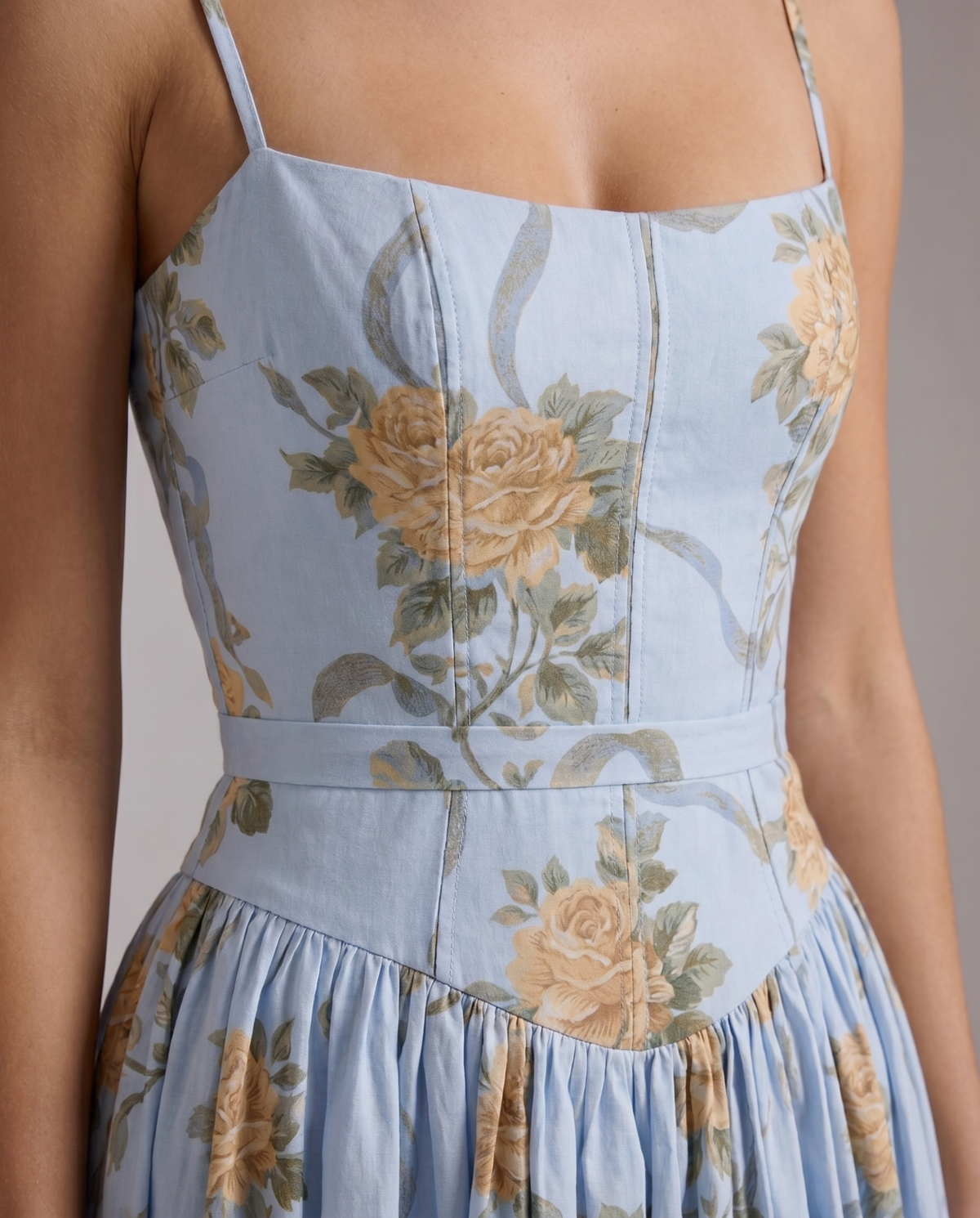 Ophelia | Floral Midi Dress