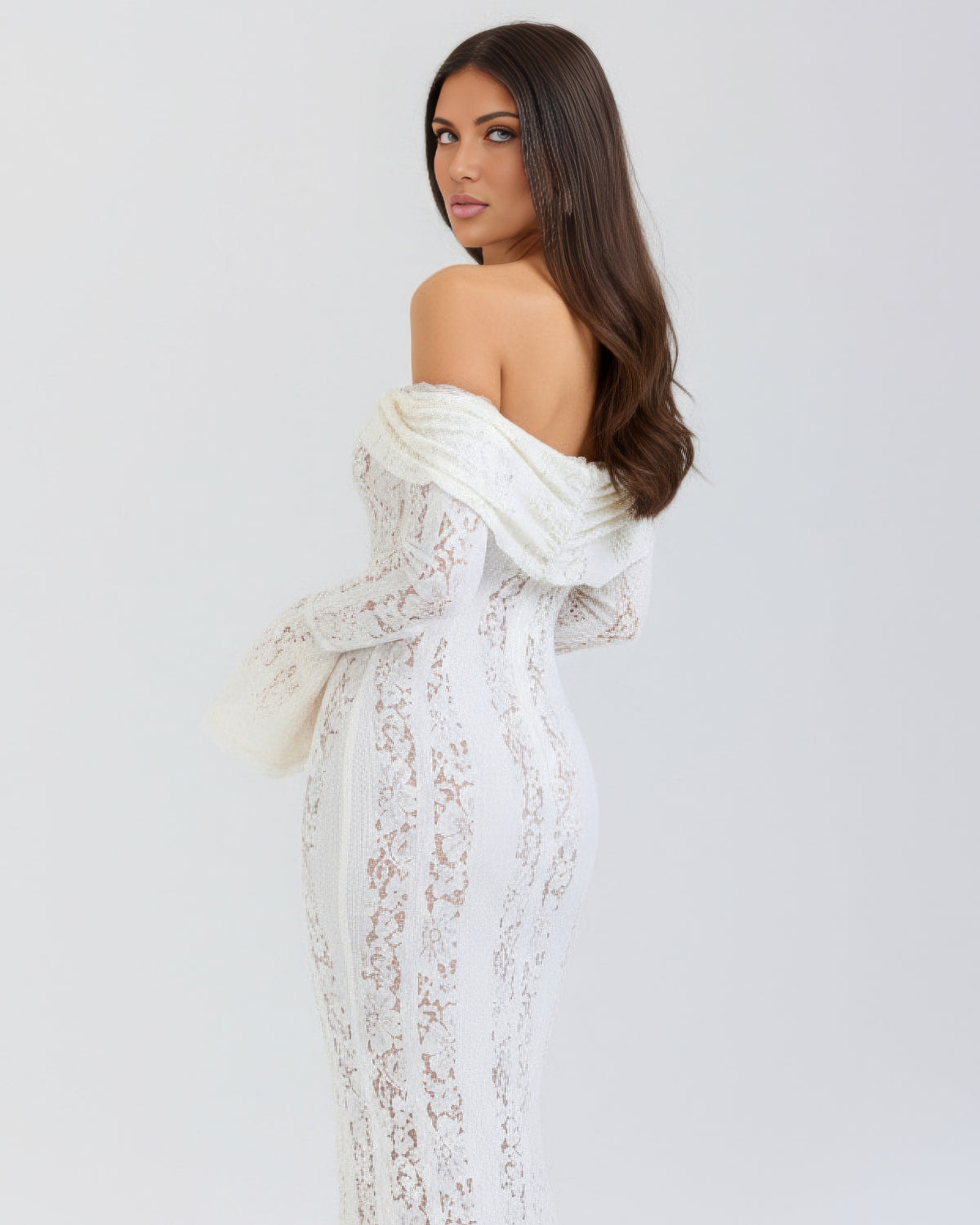 Alessandra | Off-Shoulder Slip Maxi Dress