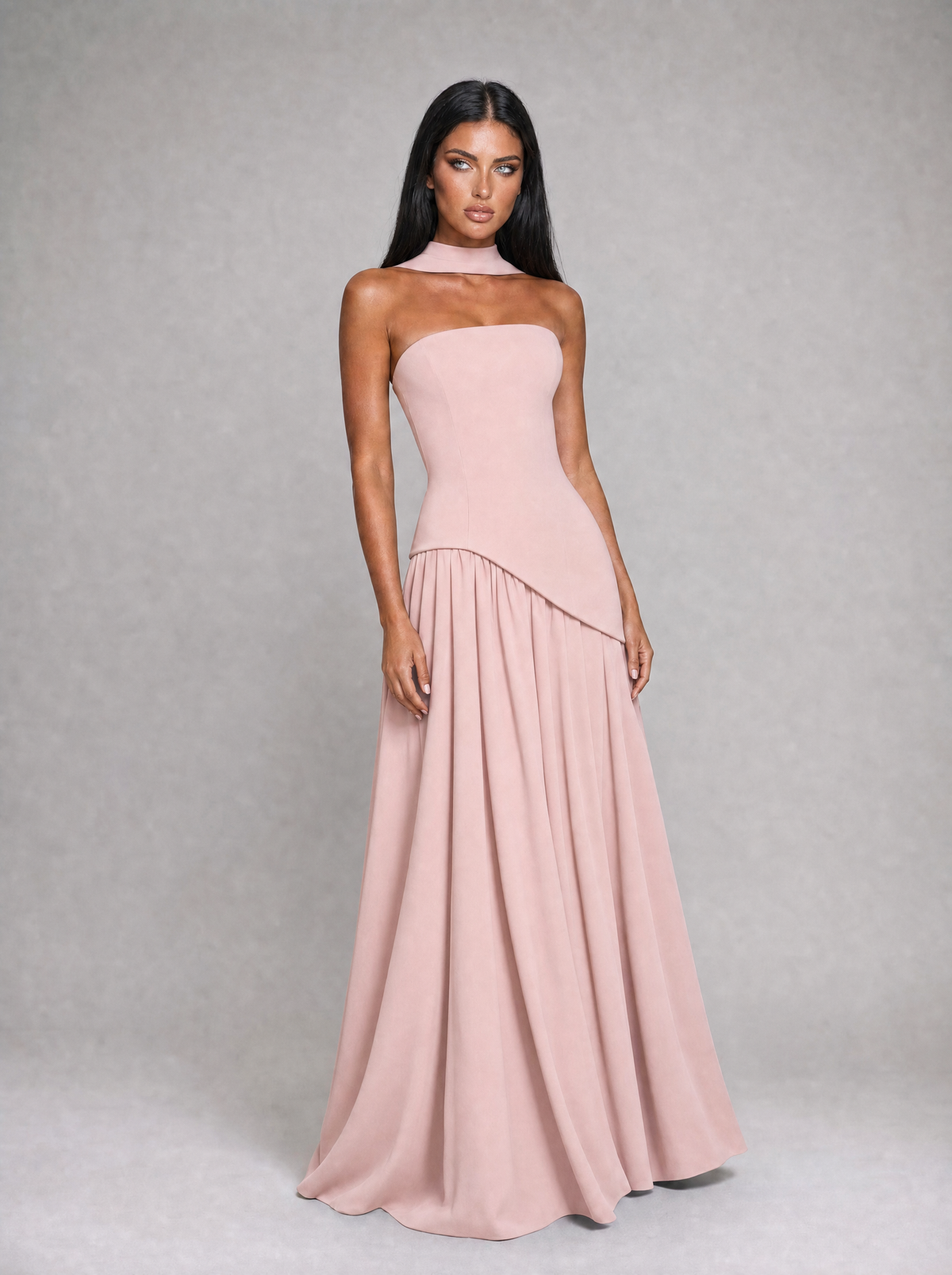 Pink Donna maxi dress - full length