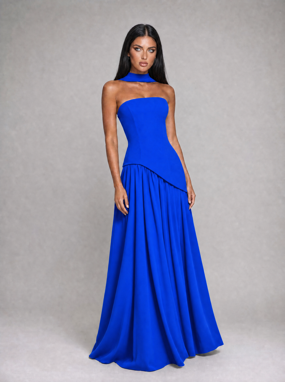 Blue Donna maxi dress - full length