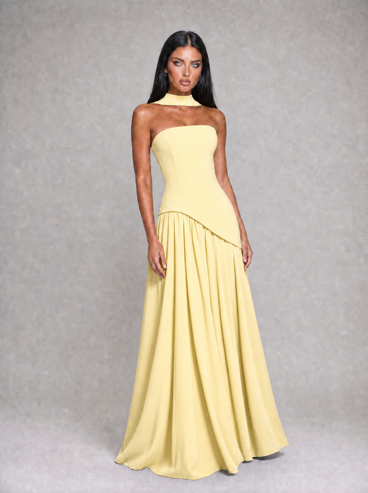 Yellow Donna maxi dress - full length