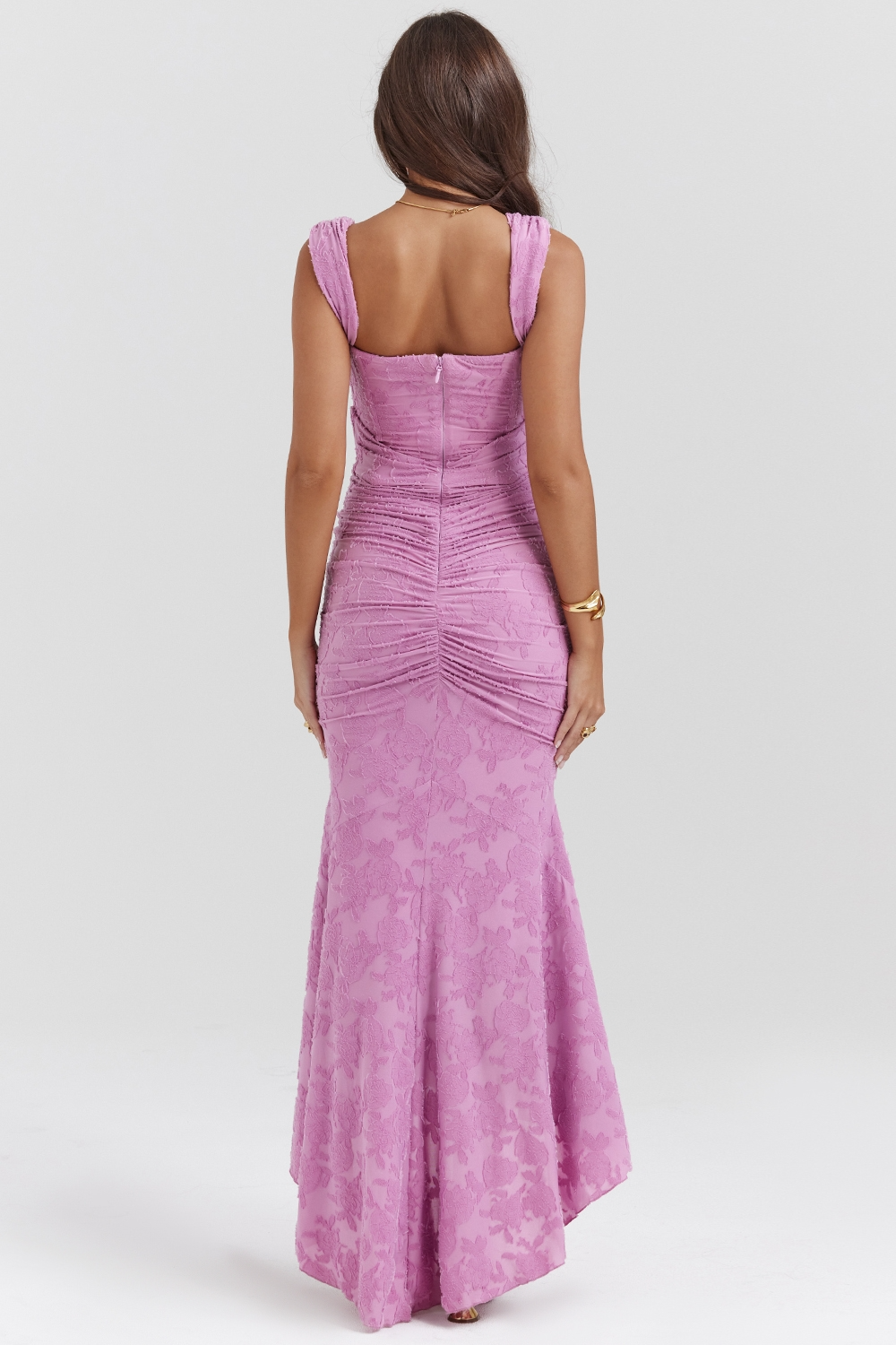 Elsie | Sculpting Sleeveless Lace Maxi Dress
