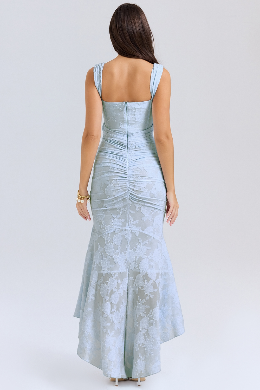 Elsie | Sculpting Sleeveless Lace Maxi Dress