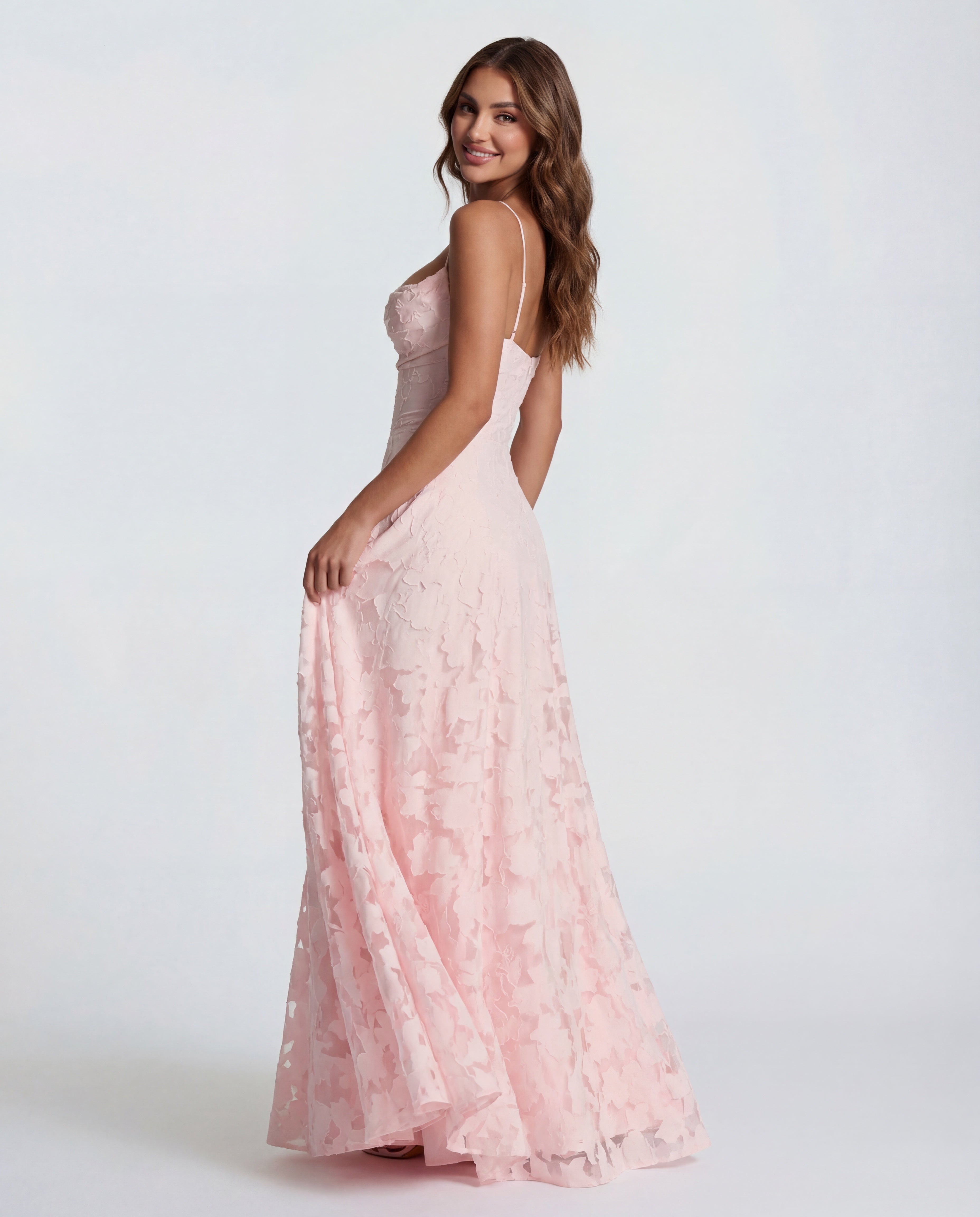 Wynn | Floral Burnout Jersey Maxi Dress