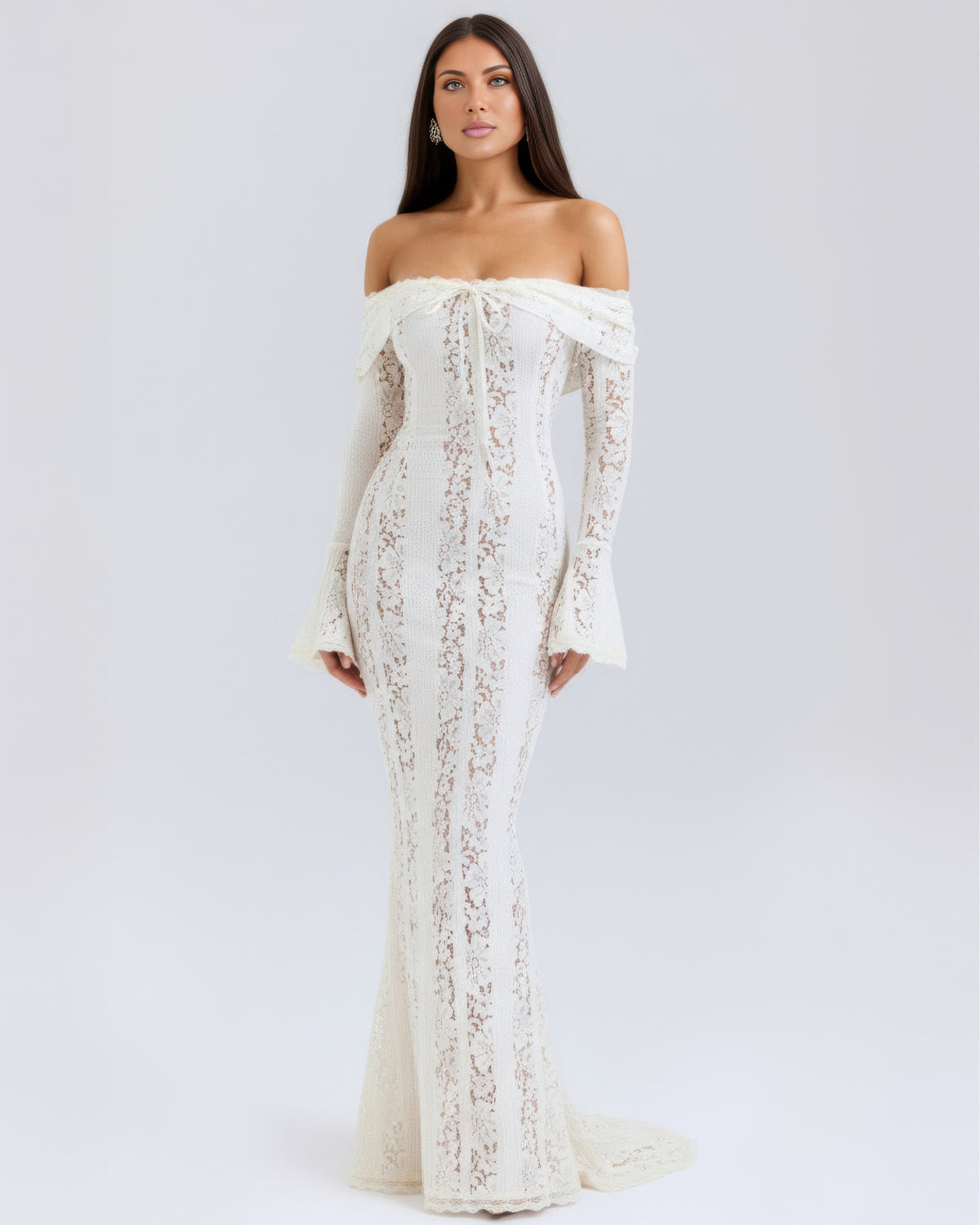 Alessandra | Off-Shoulder Slip Maxi Dress