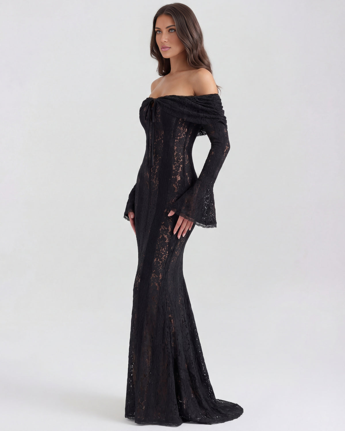 Alessandra | Off-Shoulder Slip Maxi Dress