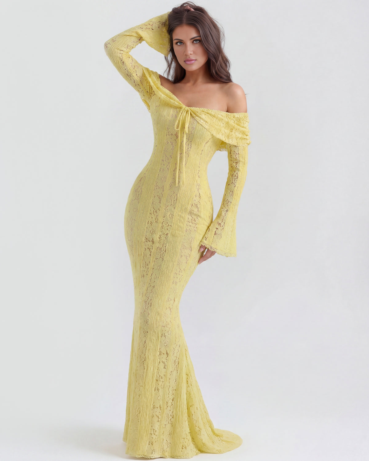 Alessandra | Off-Shoulder Slip Maxi Dress