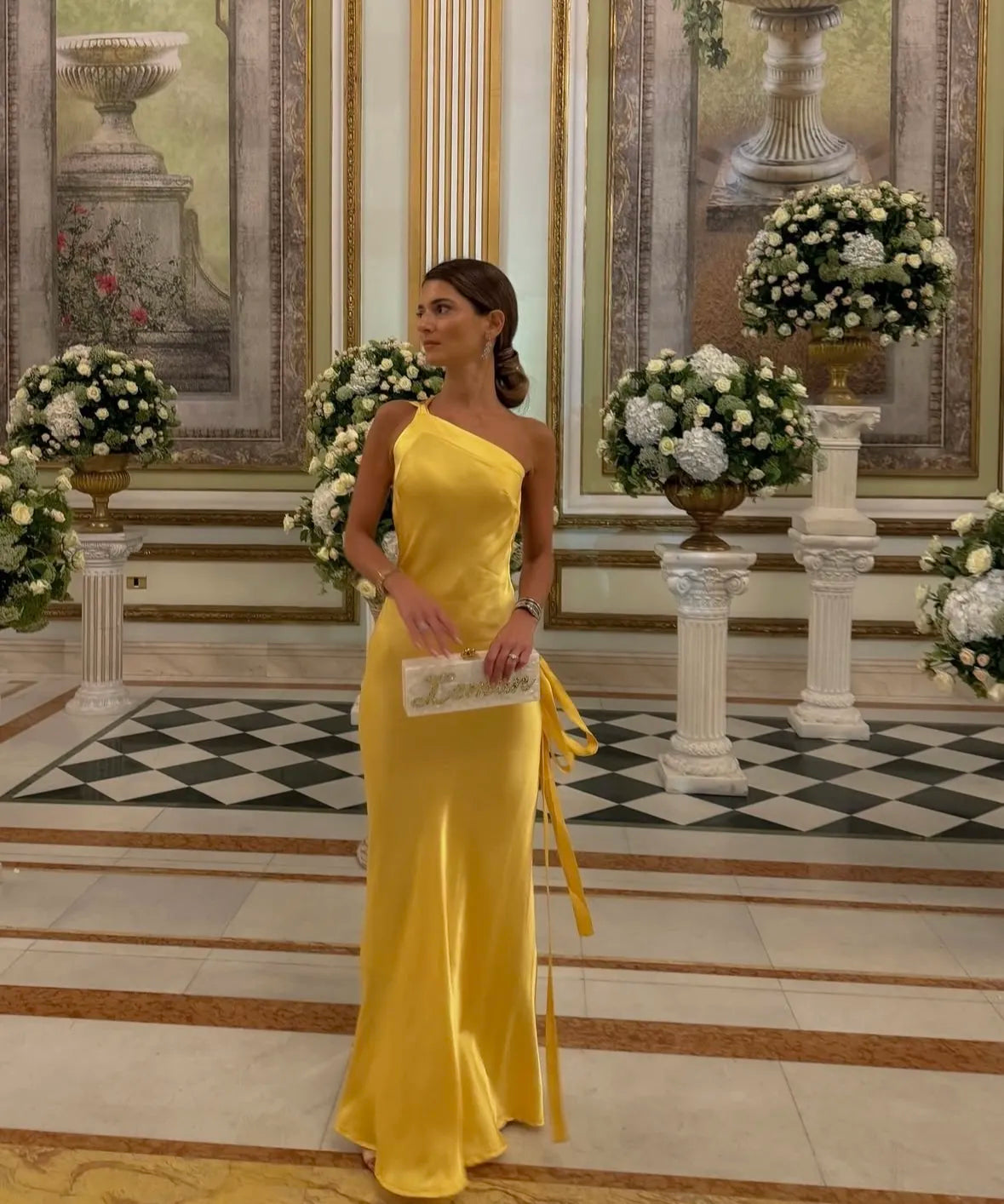 Amara | Sumptuously Soft Open Backless Satin Maxi Dress