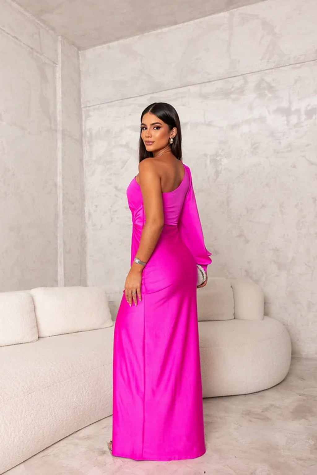 Izabela | One-Shoulder Elegant Evening Maxi Dress