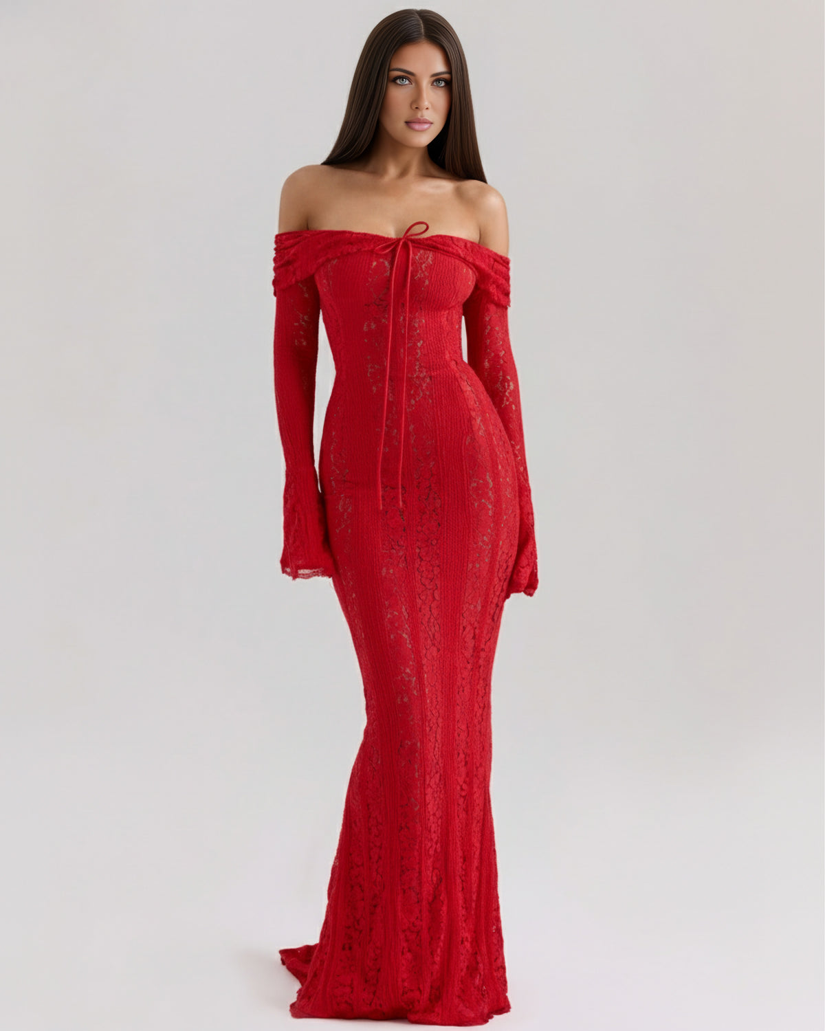 Alessandra | Off-Shoulder Slip Maxi Dress