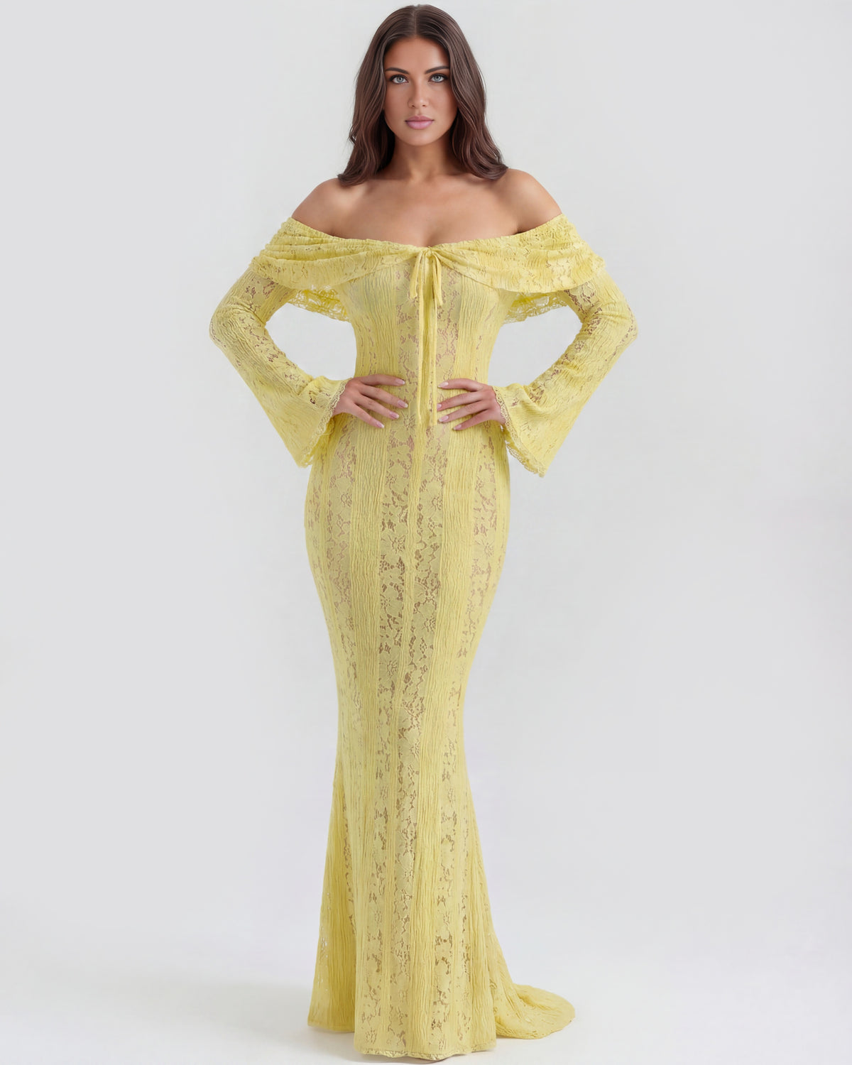 Alessandra | Off-Shoulder Slip Maxi Dress