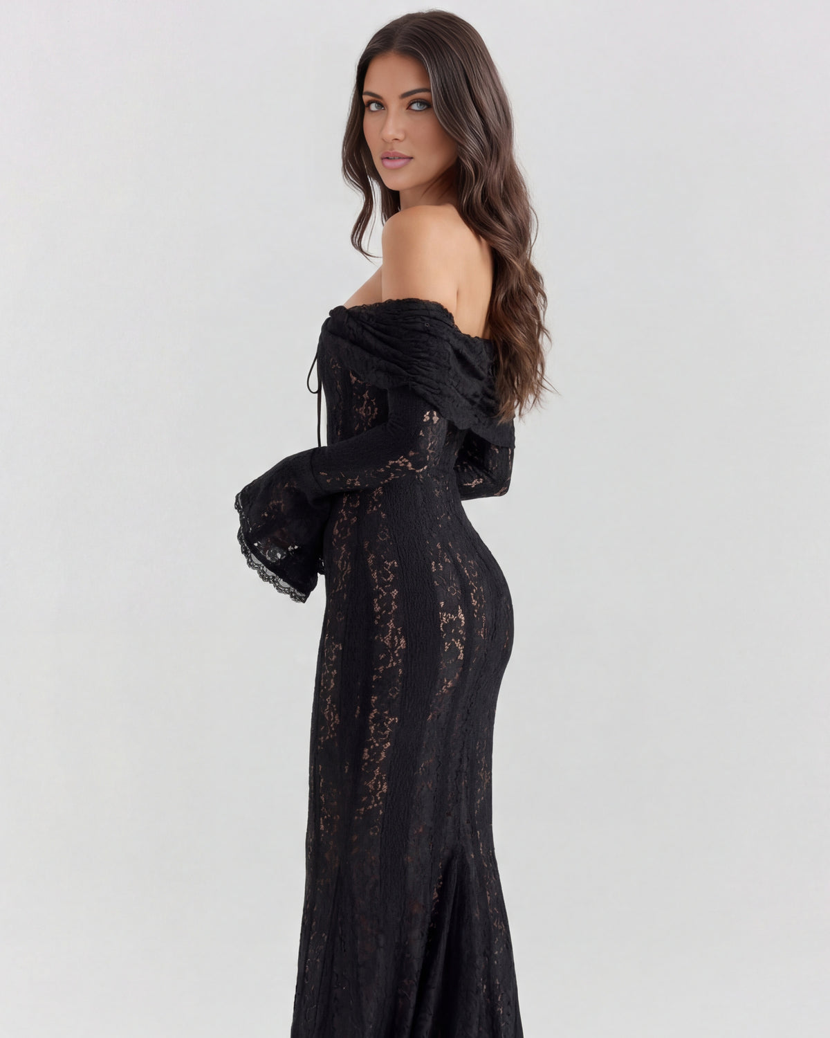 Alessandra | Off-Shoulder Slip Maxi Dress
