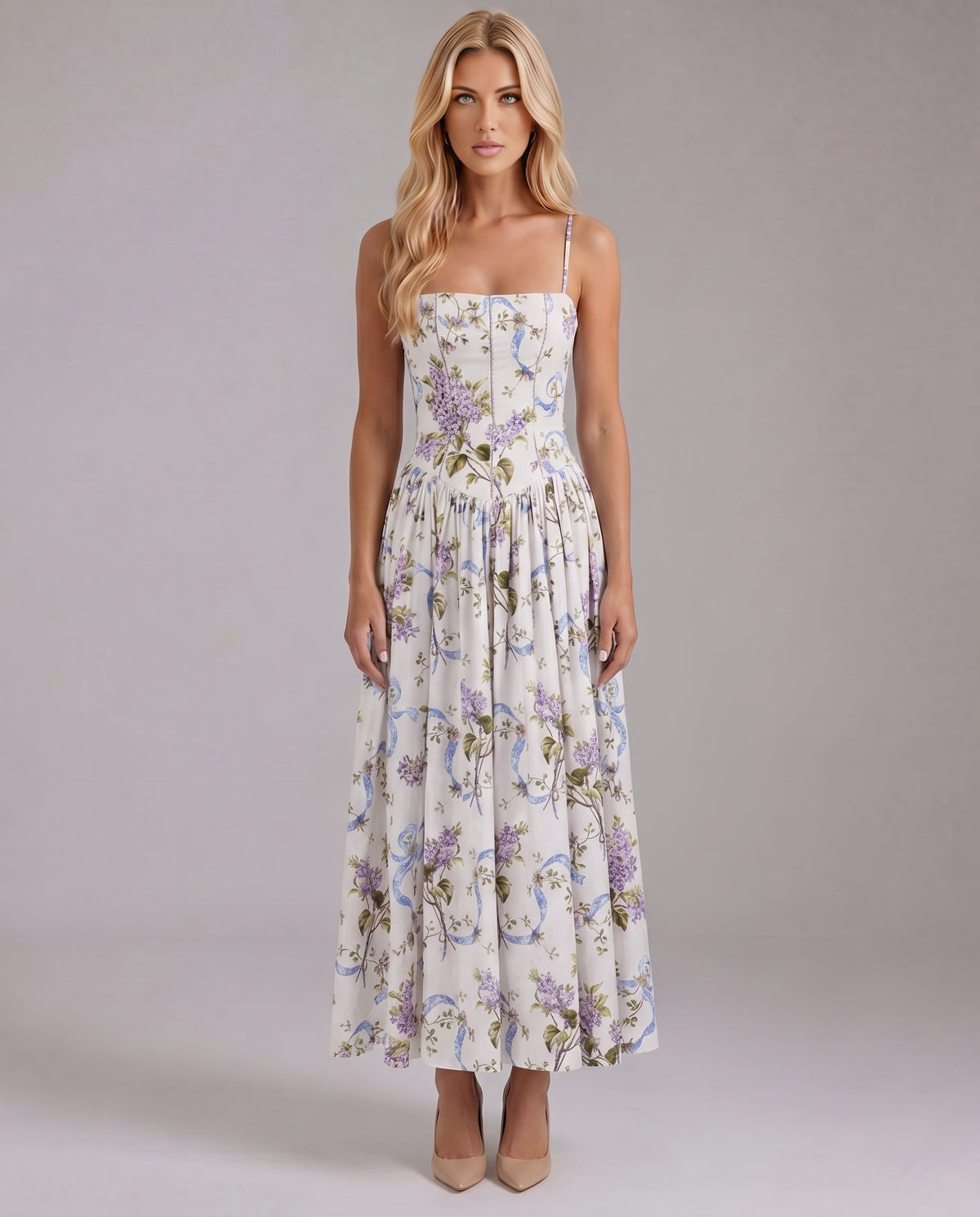 Ophelia | Floral Midi Dress