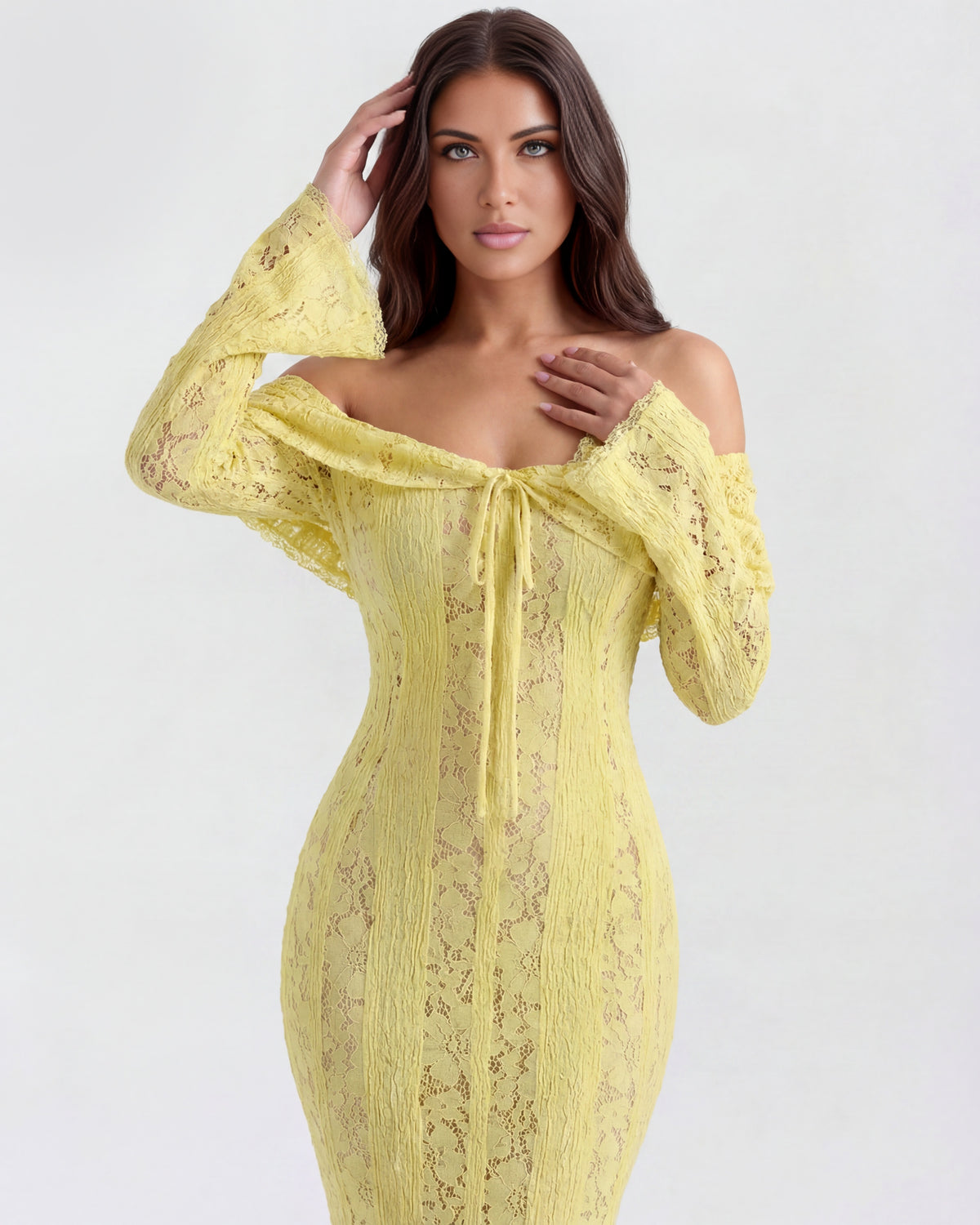Alessandra | Off-Shoulder Slip Maxi Dress