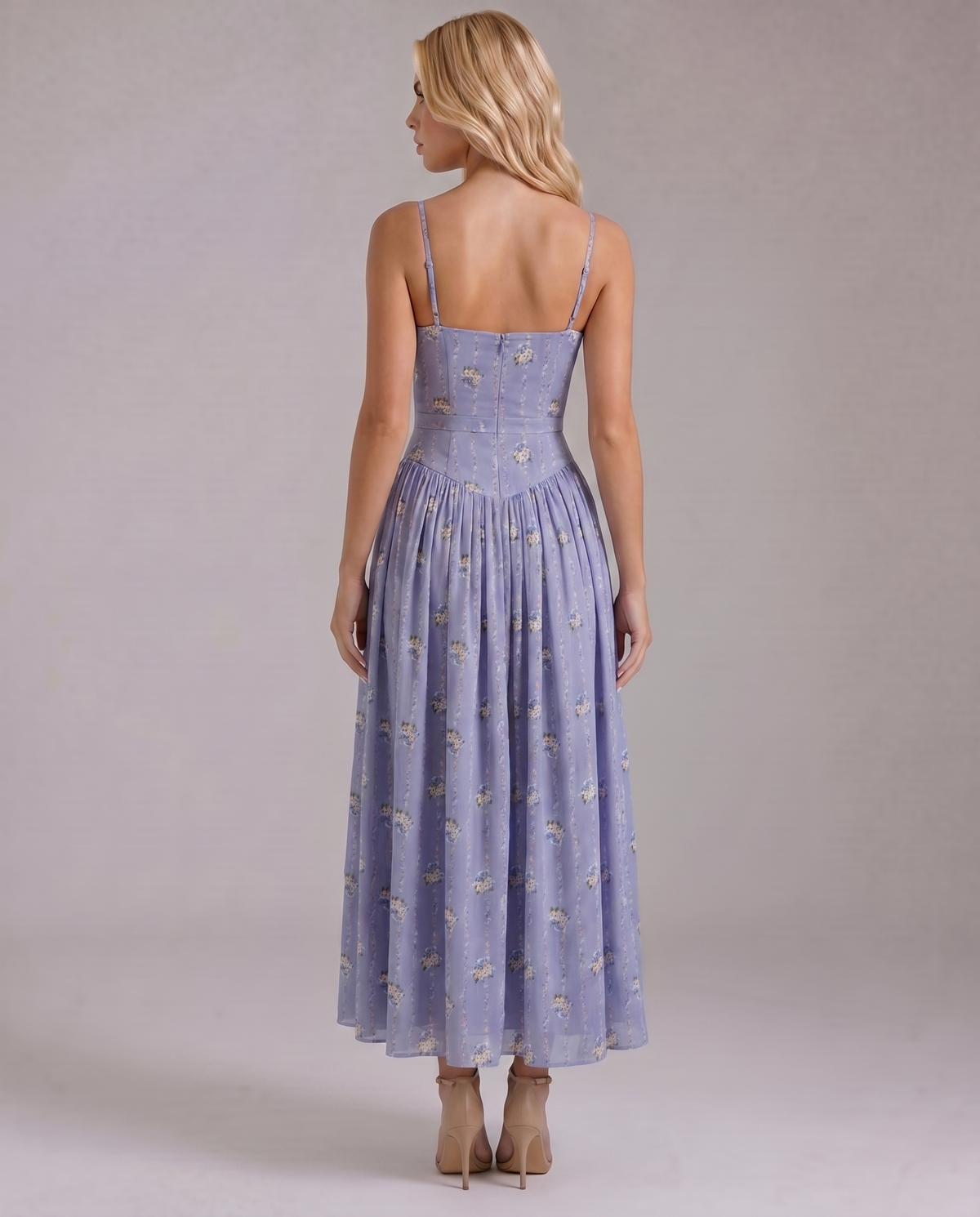 Ophelia | Floral Midi Dress
