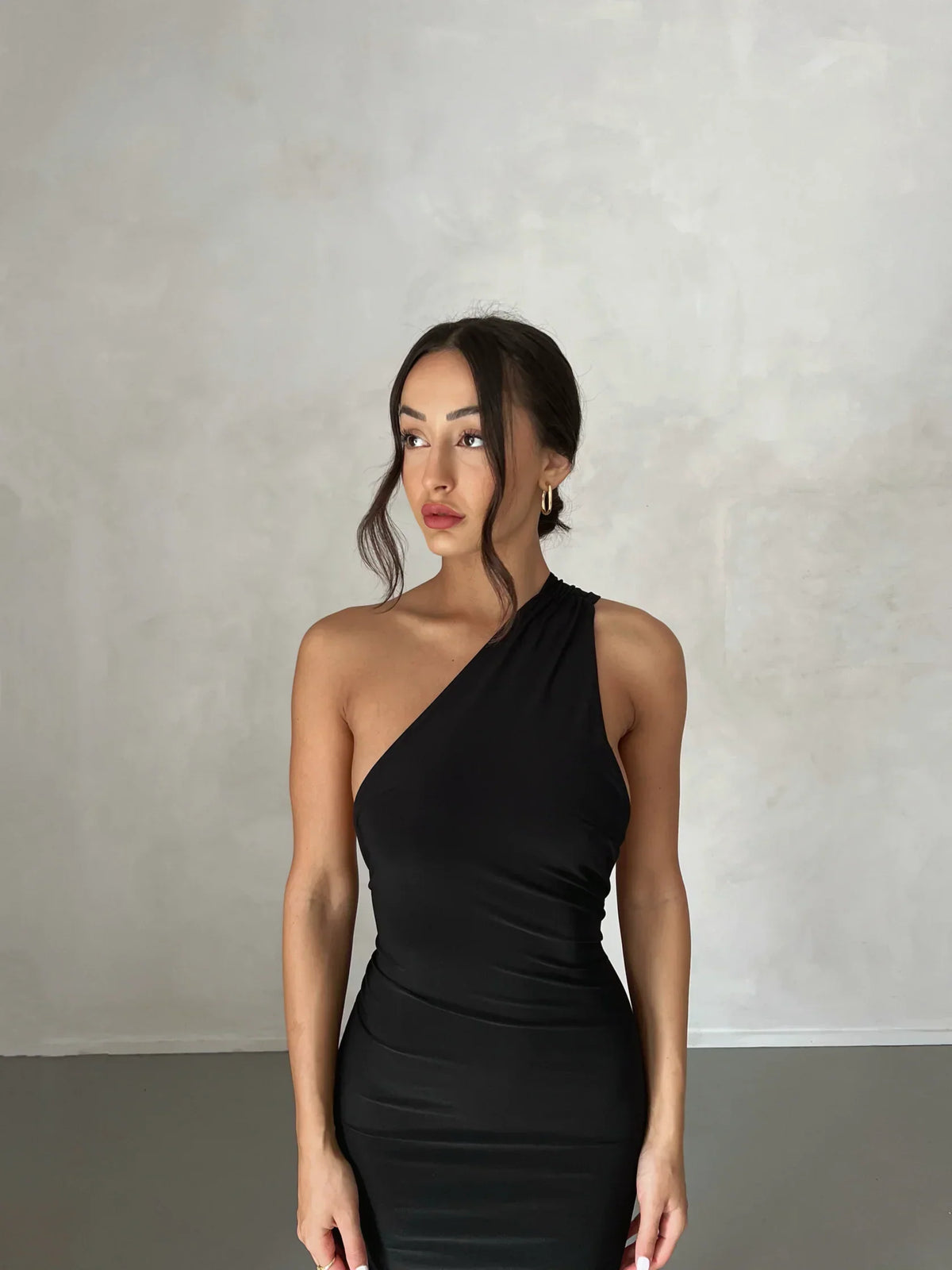Tina | Versatile Sash One-Shoulder Grecian Maxi Dress