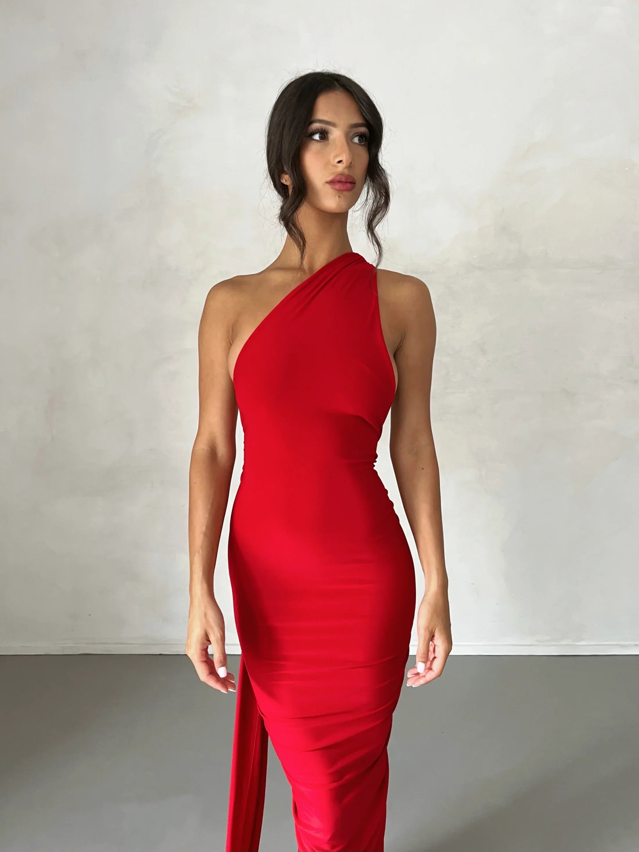 Arabella | Modern Sash Detail Maxi Dress