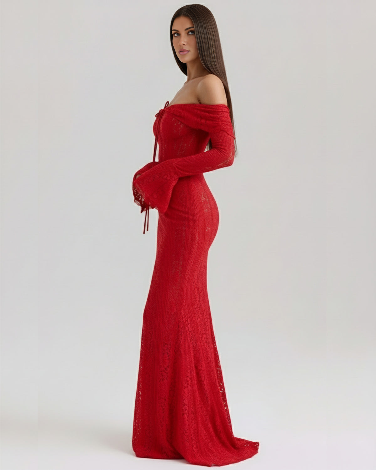 Alessandra | Off-Shoulder Slip Maxi Dress