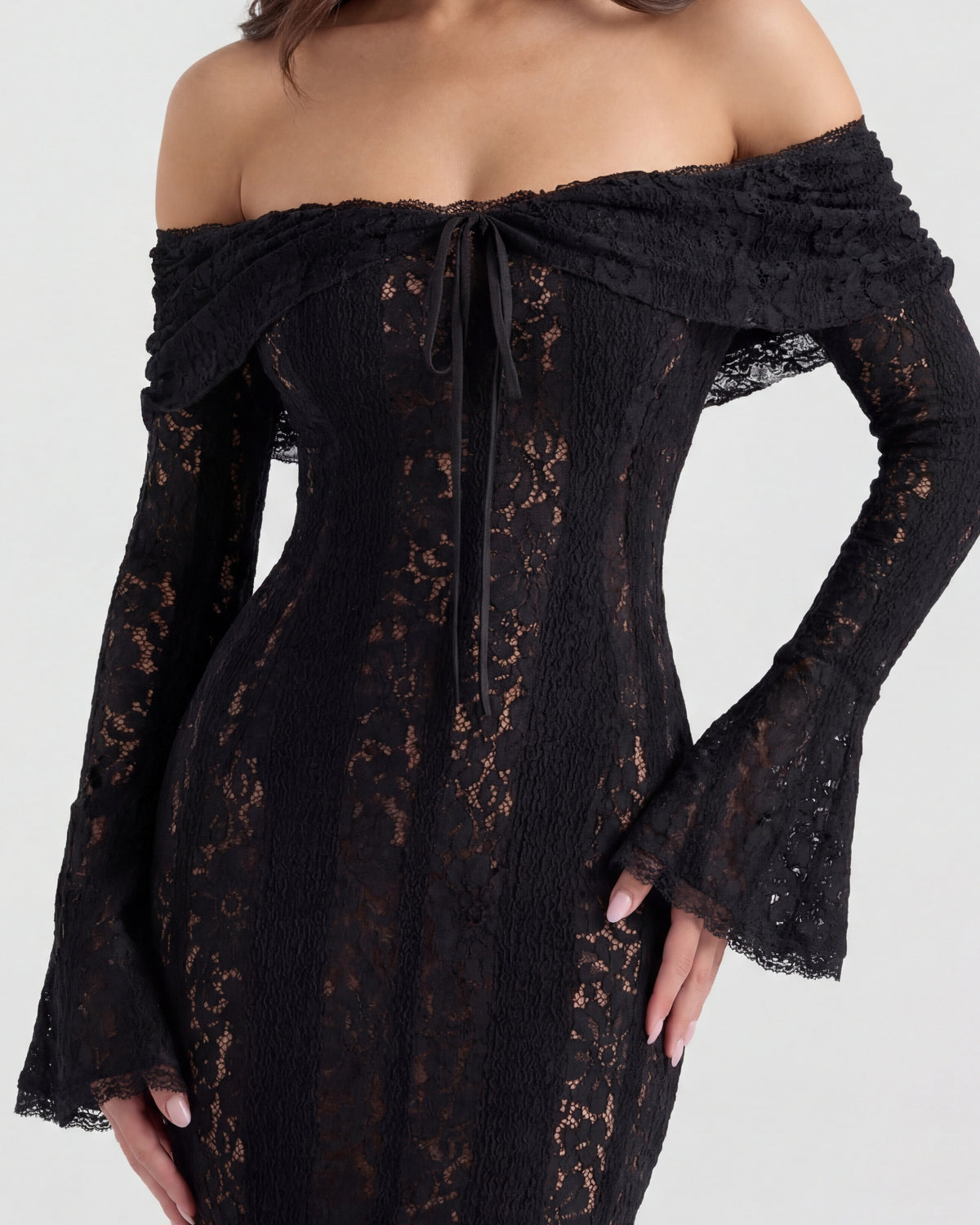 Alessandra | Off-Shoulder Slip Maxi Dress
