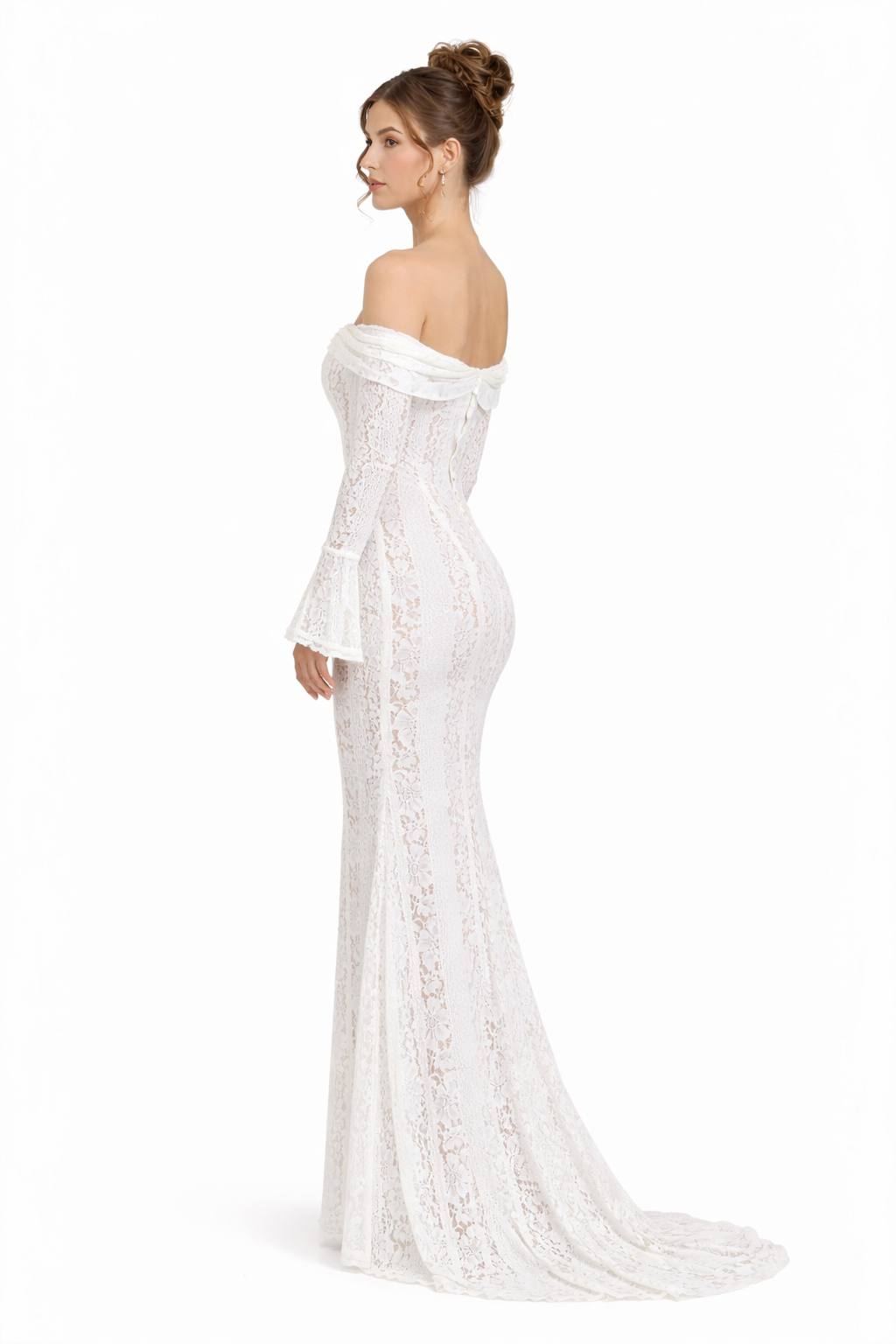 Annie | Sculpting Mesh Lined Stretch Floral Lace Dress