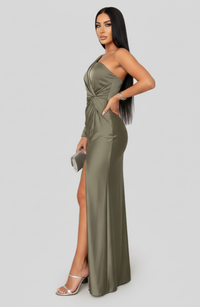 Alice | Refined Silhouette Elegant Special Occasion Maxi Dress