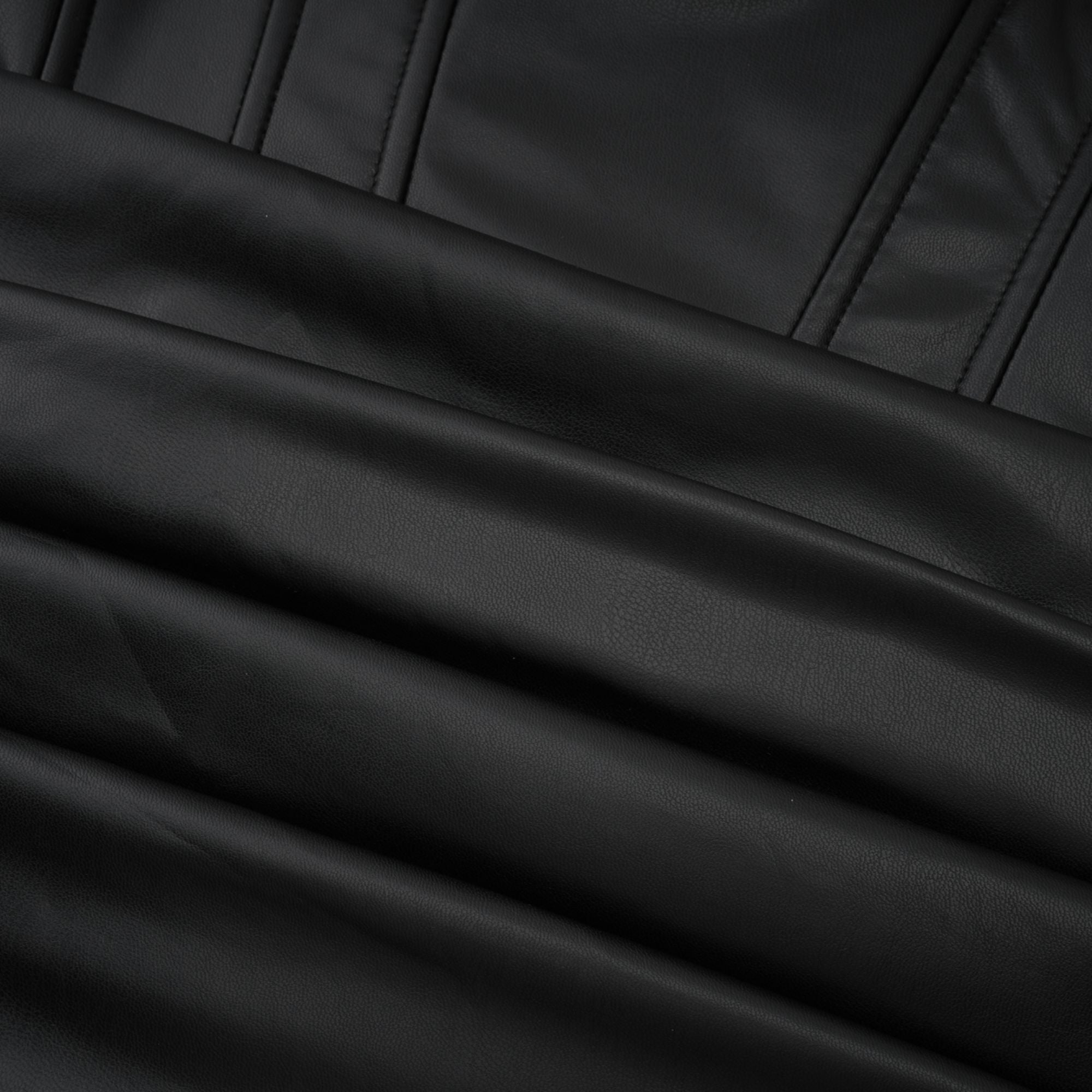 Agnes | Textured Faux Leather Off-the-Shoulder Mini Dress