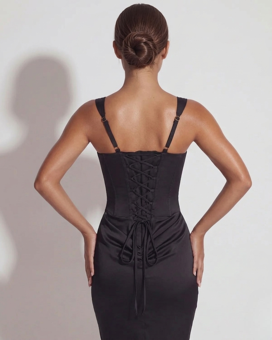 Eleonora | Structured Bodice Sculpted Maxi Dress
