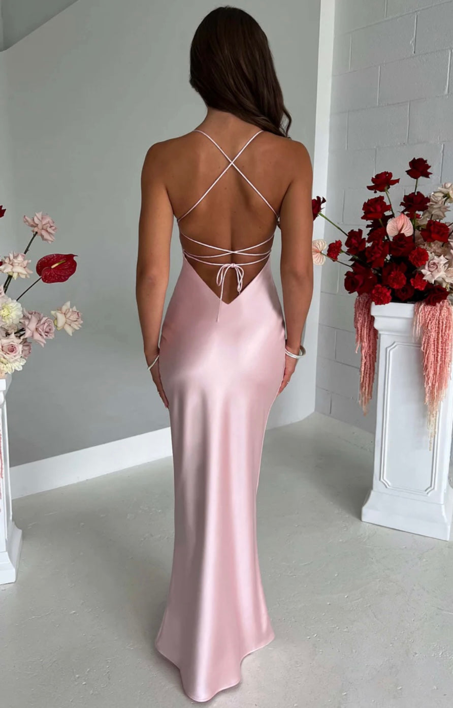 Macie | Fluid Body-Skimming Fit Sweetheart Maxi Gown
