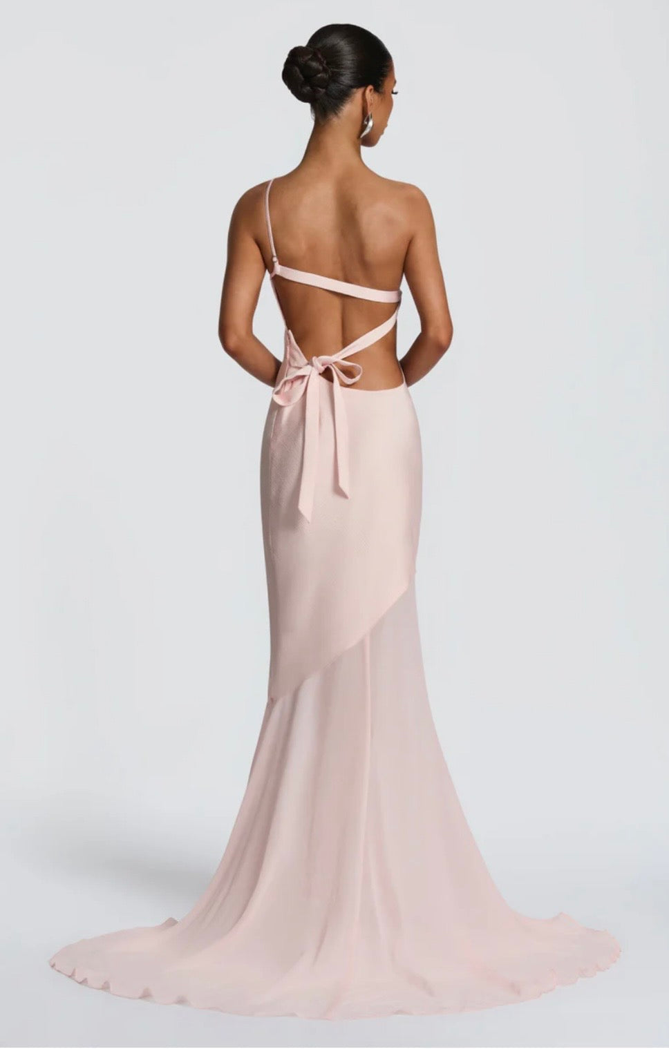 Megan | Layered Fluid Sculpted Bias-Cut Maxi Dress
