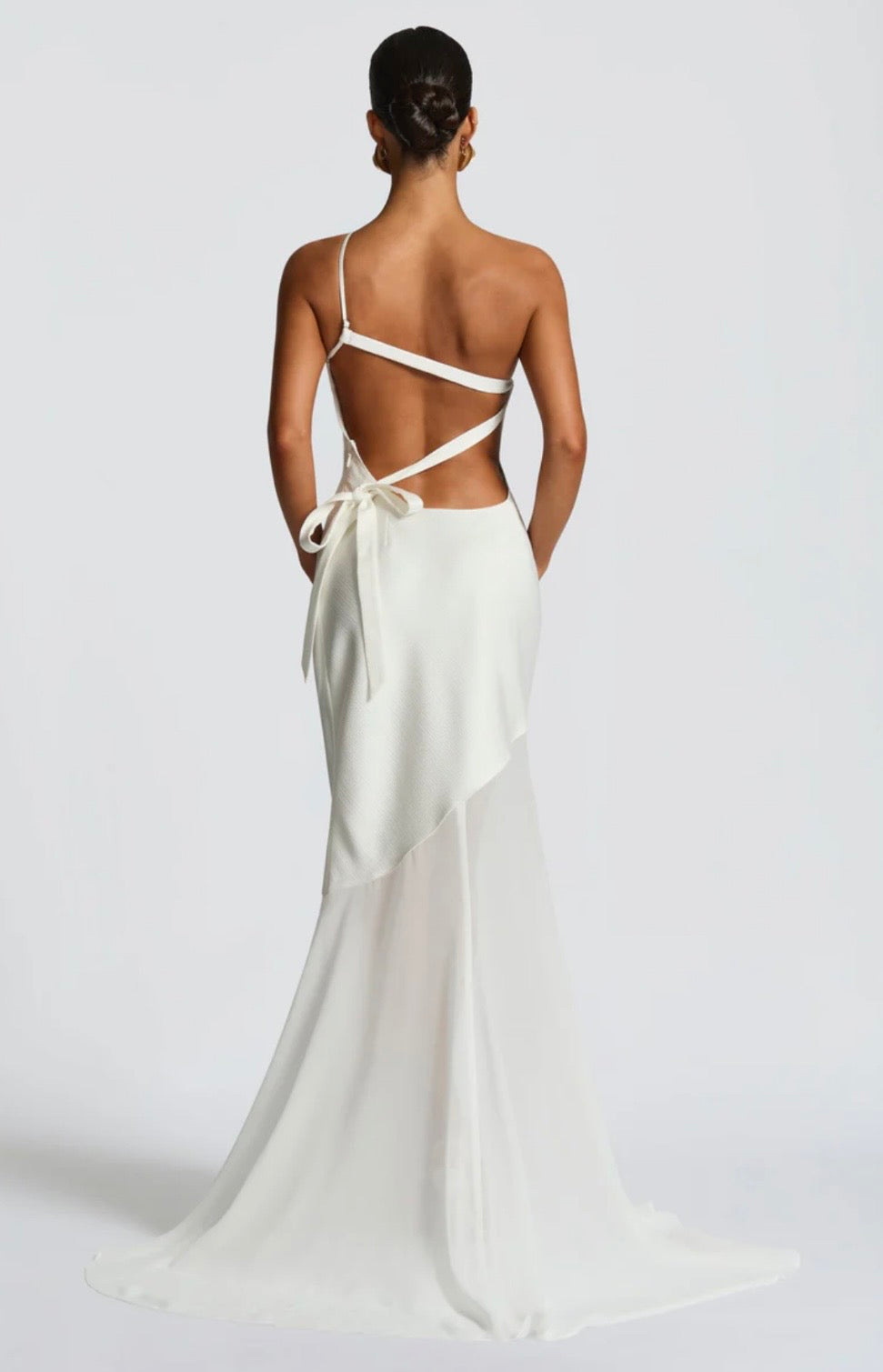 Megan | Layered Fluid Sculpted Bias-Cut Maxi Dress