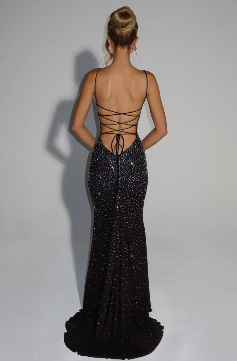 Josie | Sculpted Bodice Refined Opulence Shimmer Maxi Dress
