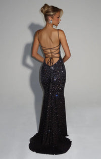 Luminara | Shimmering Refined Opulence Sculpted Maxi Dress
